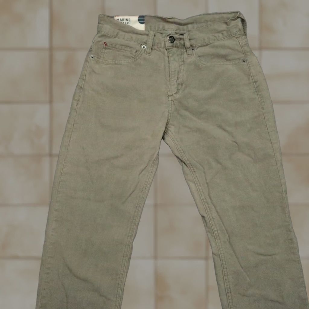 Marine Layer Marine Layer Pants Mens 30x30 Brown Tan Cambridge Cord 5 Pocket Straight Chino Corduroy Regular Slim? Size US 30 / EU 46 - 1 Thumbnail
