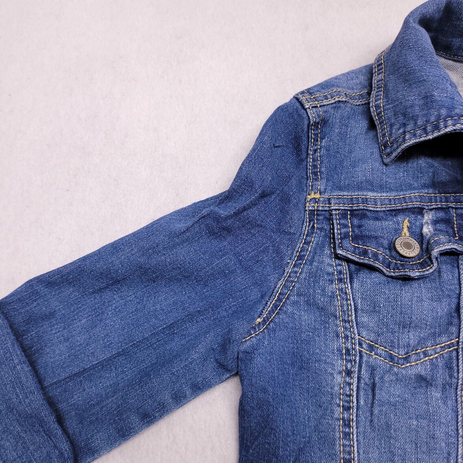 Mossimo Mossimo Casual Button Denim Jean Jacket Womens Size XS Blue Size XS / US 0-2 / IT 36-38 - 4 Thumbnail