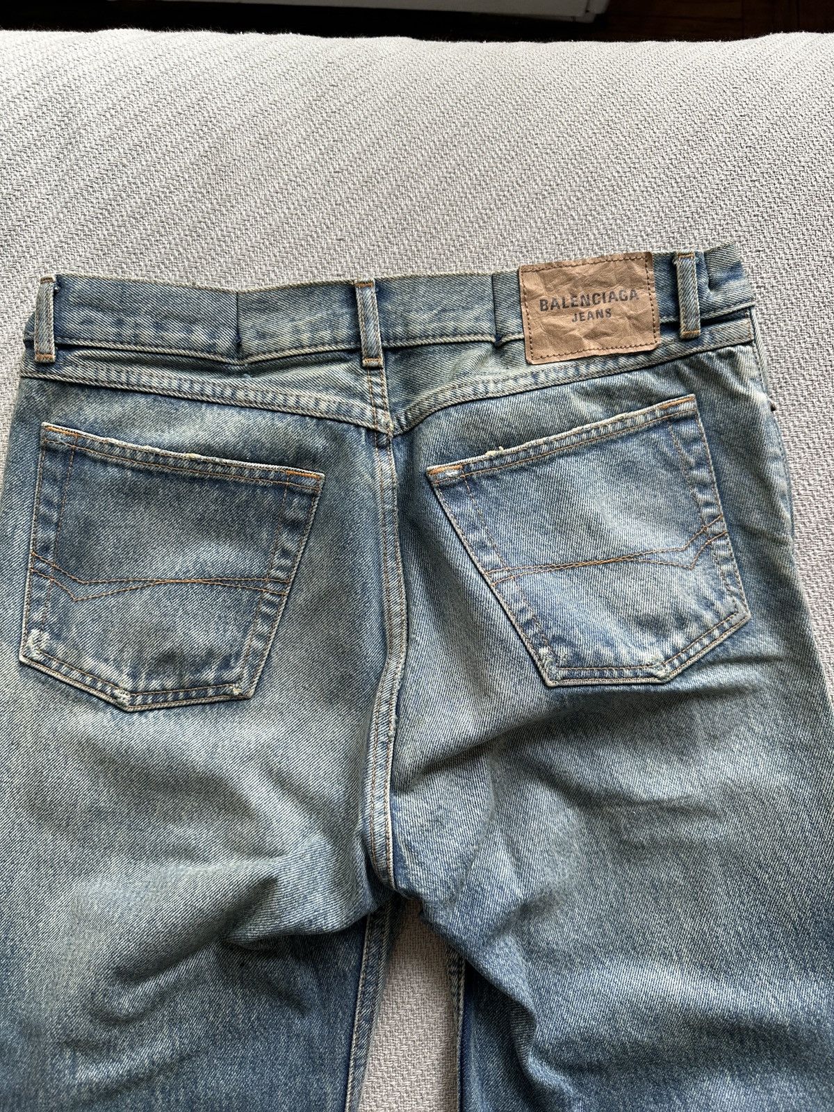 Balenciaga 360 Show Darted Coated Jeans Size US 31 - 7 Thumbnail
