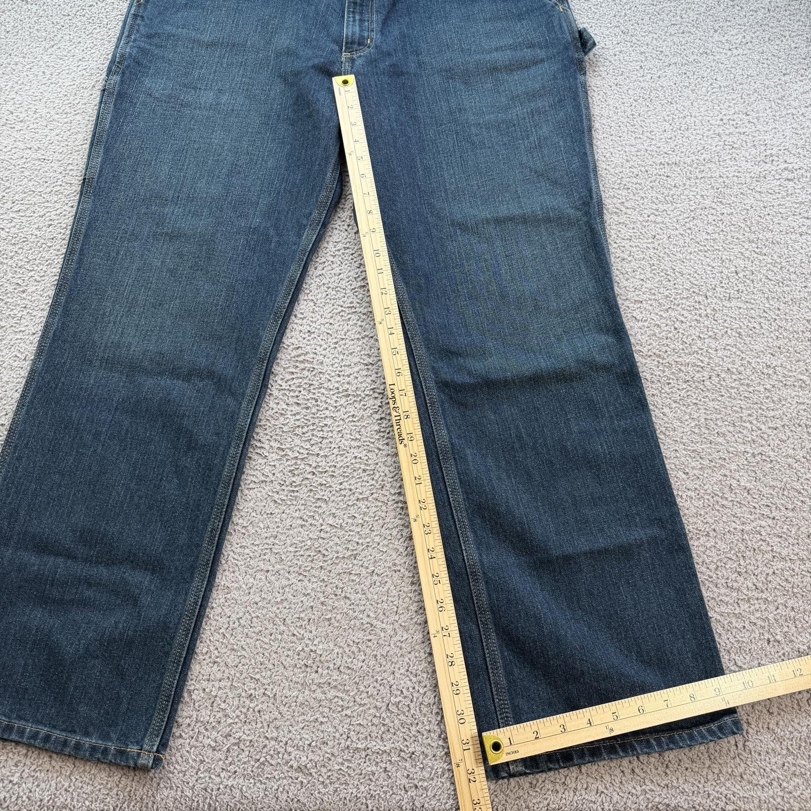 Carhartt Carhartt Relaxed Fit Carpenter Jeans 42x32 Blue Denim Work Size US 42 / EU 58 - 4 Thumbnail