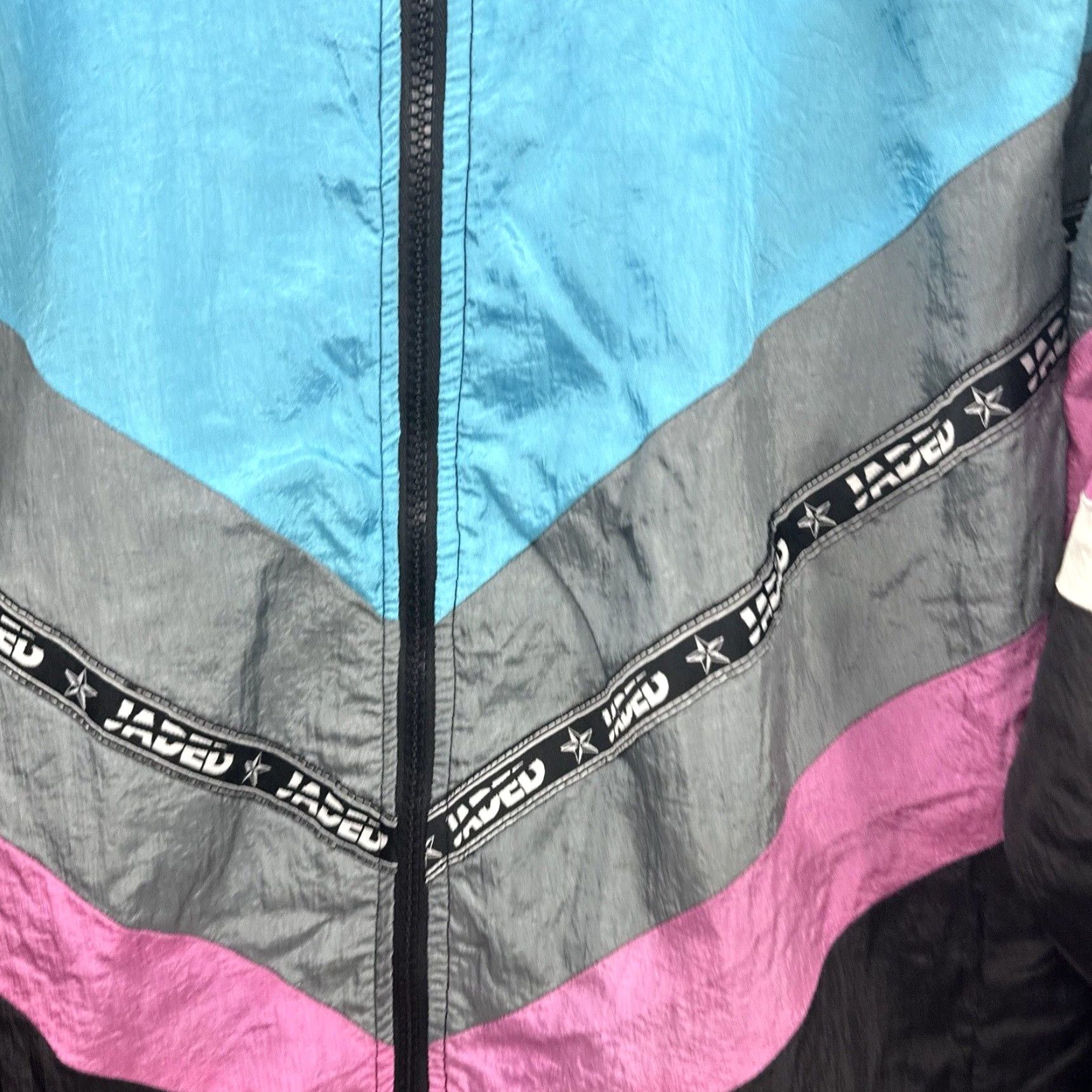 Jaded London Jaded London Jacket Men XS Athleisure Long Sleeve Full Zip 90s Retro READ Size US XS / EU 42 / 0 - 6 Thumbnail