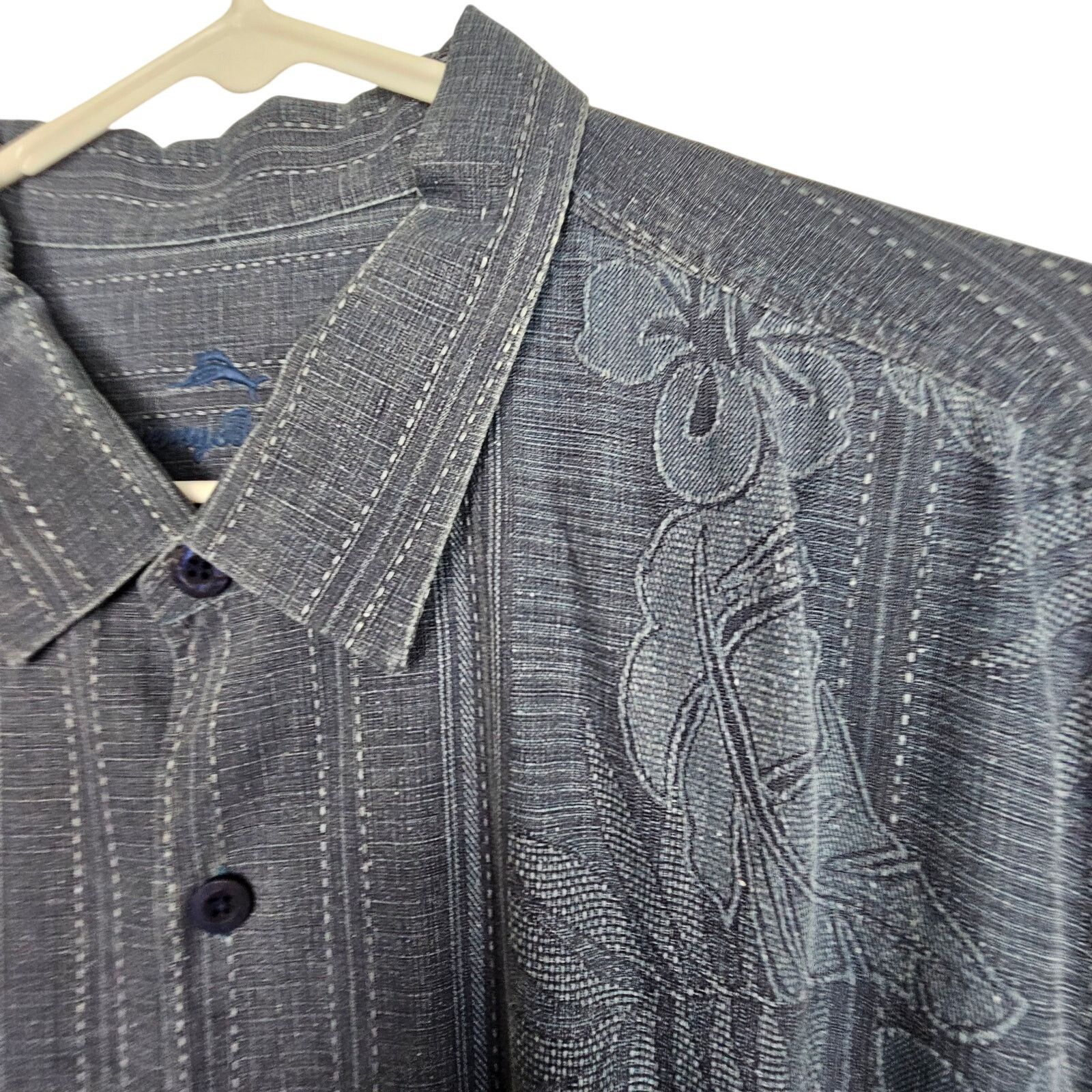 Tommy Bahama Tommy Bahama Men Silk Hawaiian Shirt XXL Floral Resortwear Size US L / EU 52-54 / 3 - 5 Thumbnail