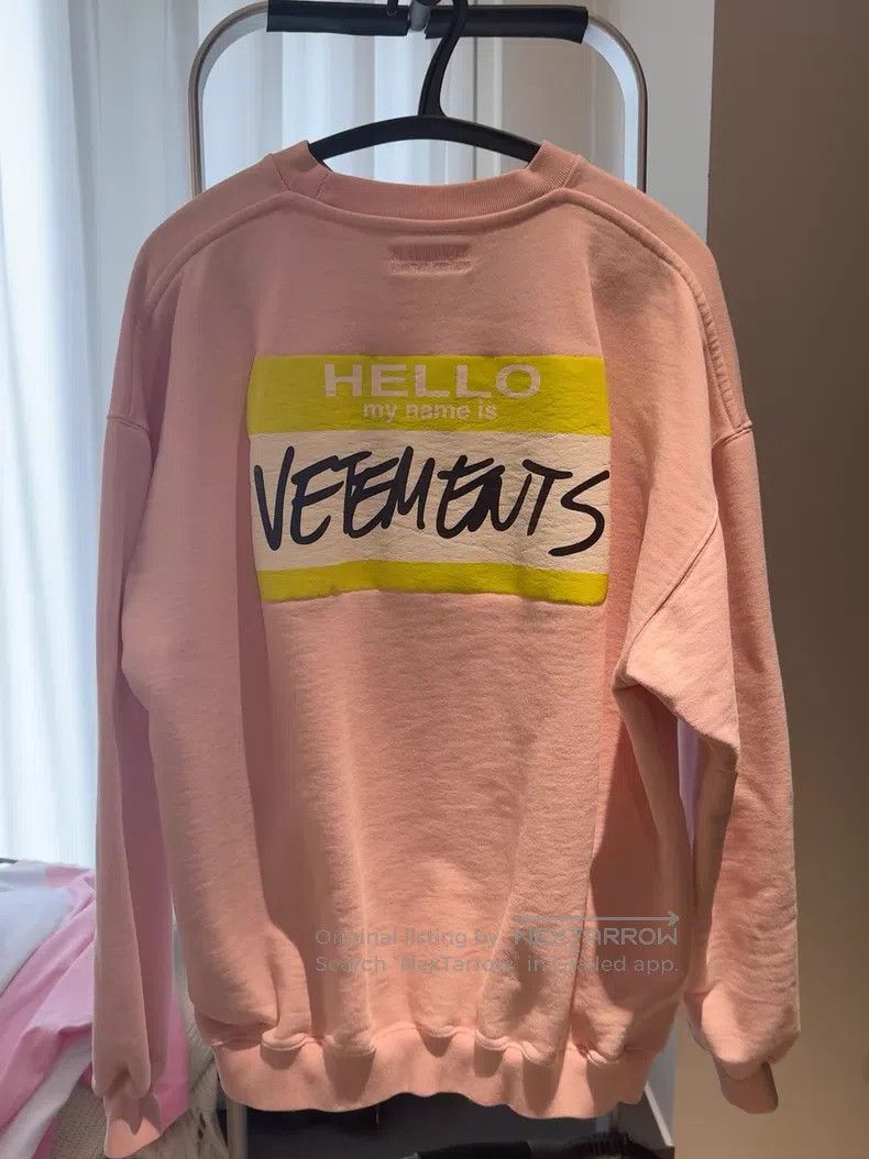 Vetements Vetements Pink Sweatshirt Size XS / US 0-2 / IT 36-38 - 7 Thumbnail