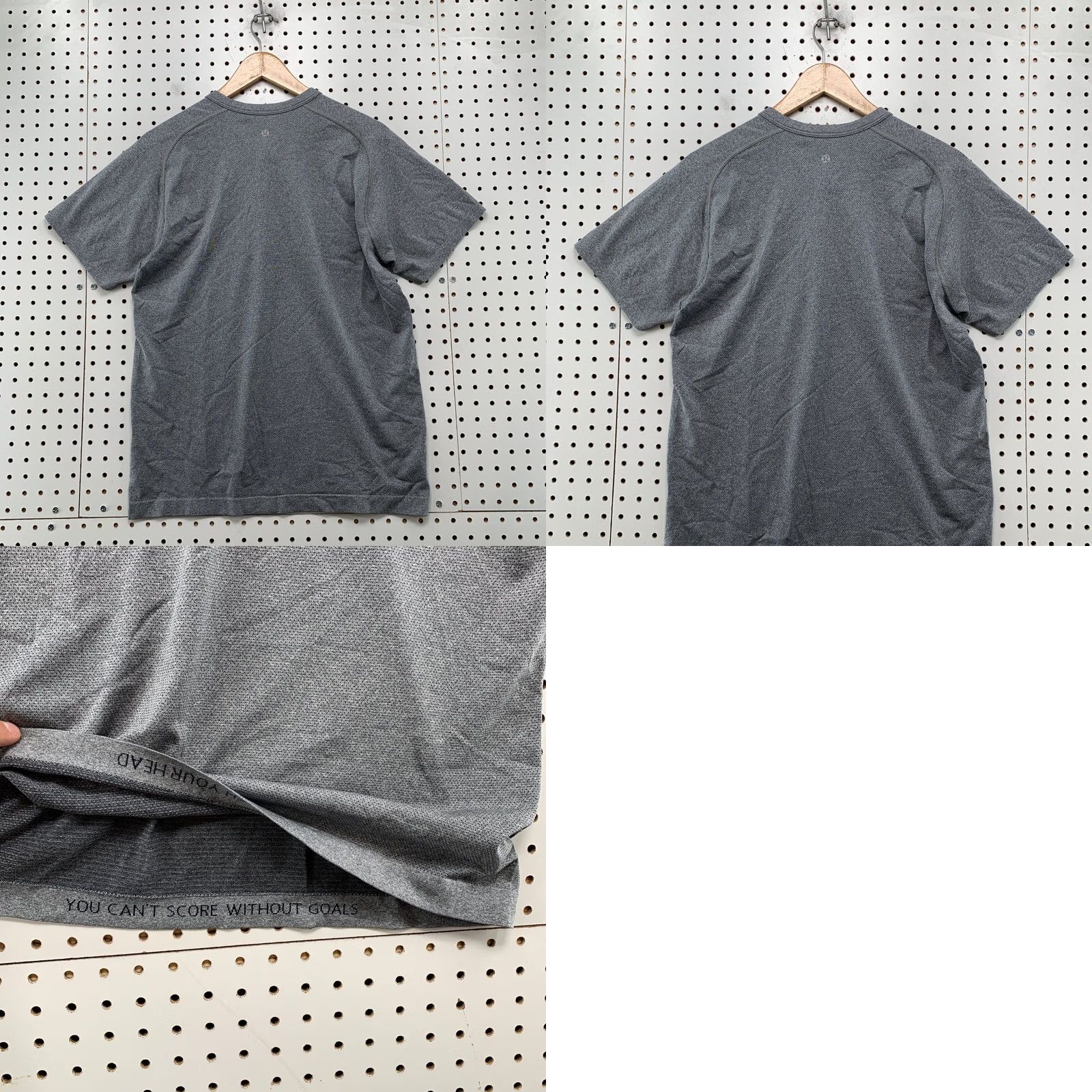 Lululemon Lululemon Active Henley Shirt Mens M Gray Short Sleeve Run Workout Size US M / EU 48-50 / 2 - 9 Thumbnail