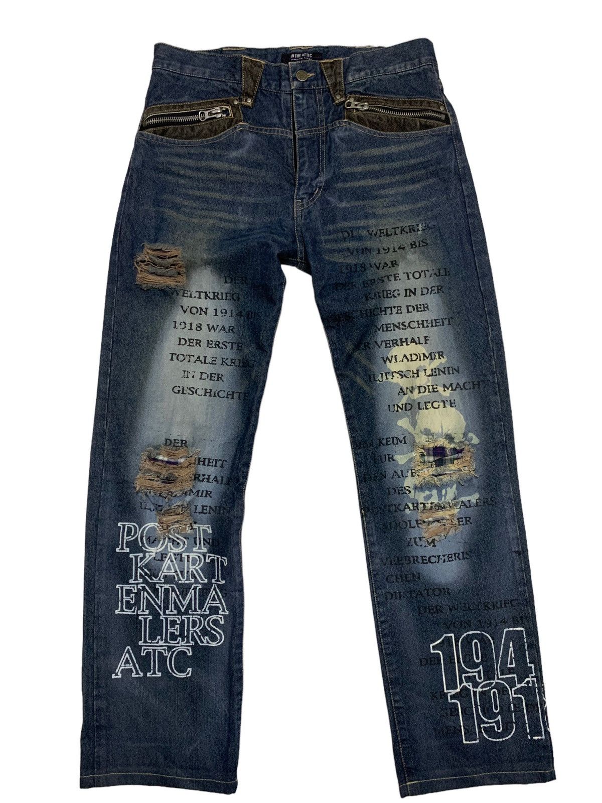 Designer Distressed jeans Size US 33 - 1 Thumbnail