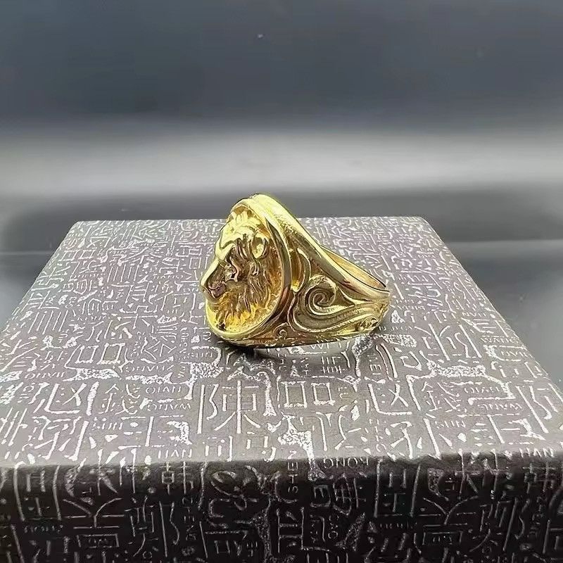 Jewelry × Vintage Stainless Steel Hip Hop Lion Ring (size 7 to 13) Size ONE SIZE - 4 Thumbnail
