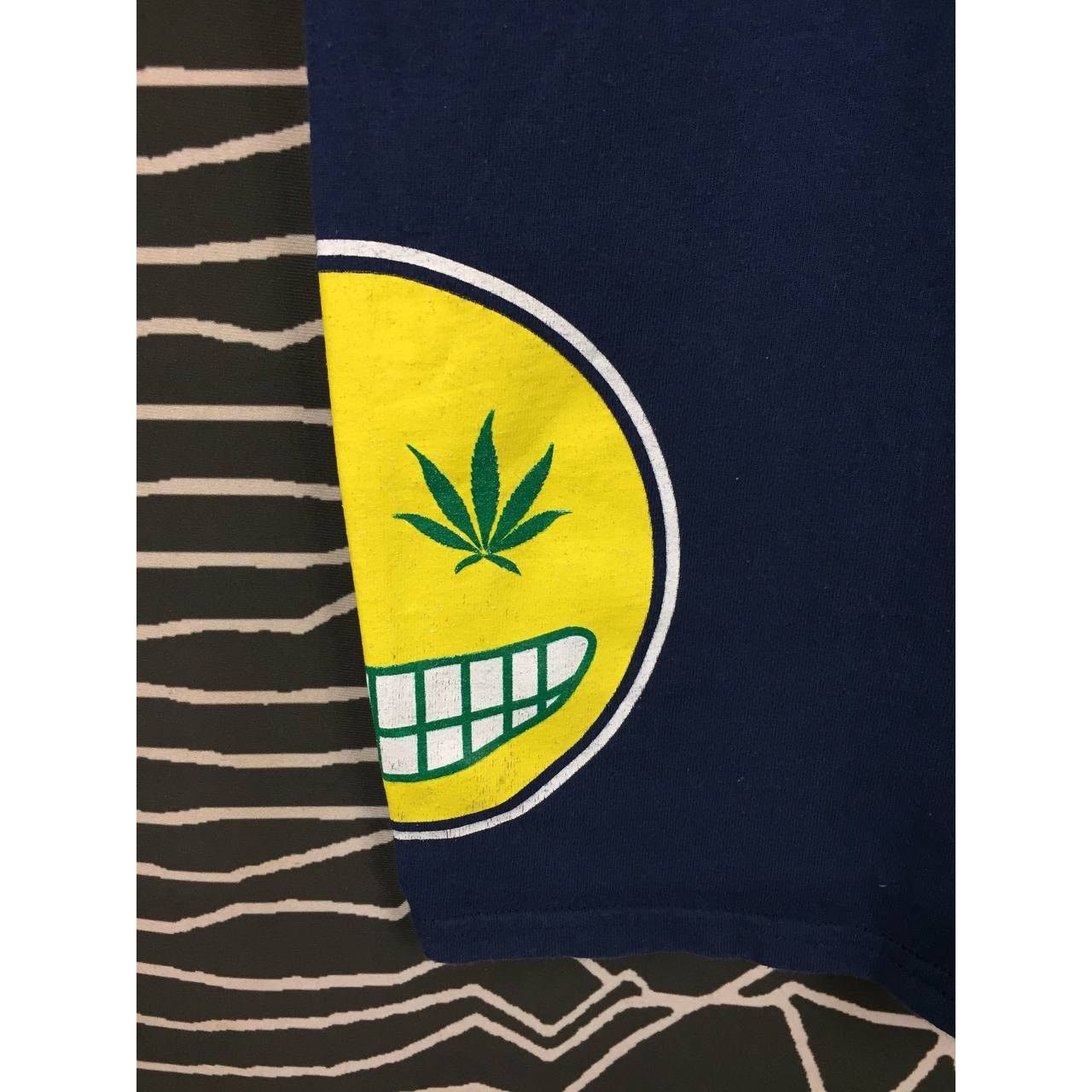 Hanes The Happy Cannabis Collection Graphic Funny Humor Tee Size US M / EU 48-50 / 2 - 7 Thumbnail