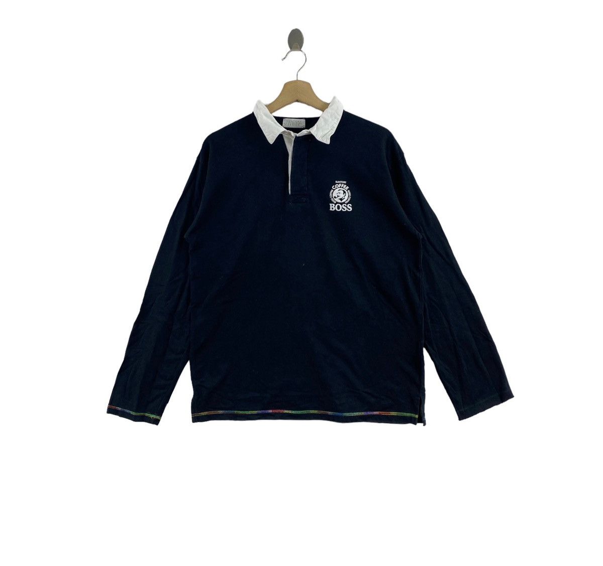 Other SUNTORY COFFEE Boss Drinks Advertisement Black Long Sleeve Size US L / EU 52-54 / 3 - 1 Thumbnail