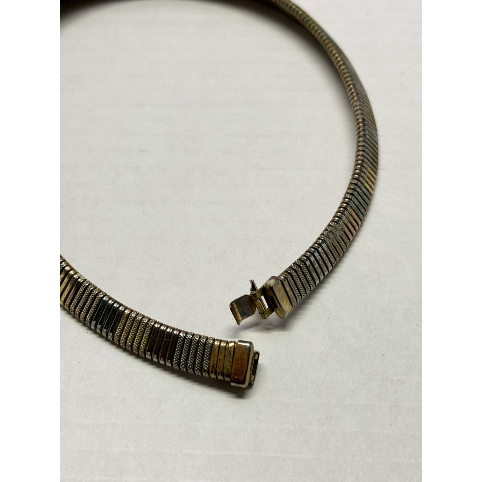 Vintage Vintage gold and silver mesh collar necklace Size ONE SIZE - 5 Thumbnail