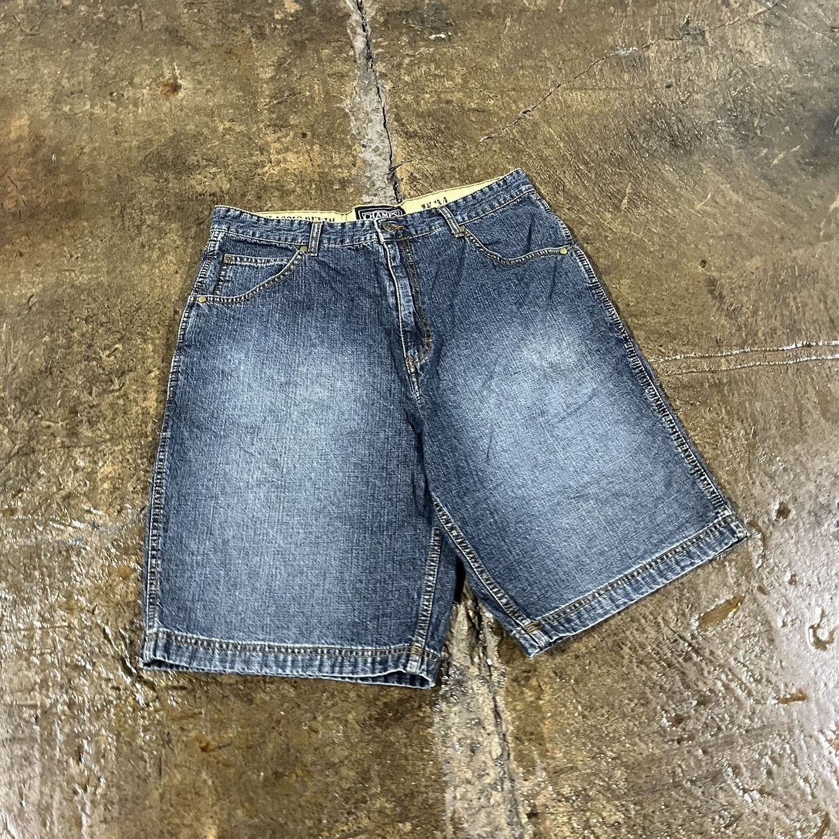 JNCO × Southpole × Vintage Crazy Vintage Y2K Baggy Jorts Faded Grunge Skater Shorts Size US 34 / EU 50 - 4 Thumbnail