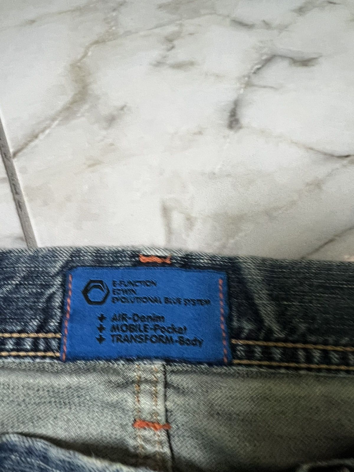 14th Addiction × Edwin × If Six Was Nine 💥Baggy💥Vintage Edwin E-Function Washed Distress Jean Size US 34 / EU 50 - 9 Thumbnail