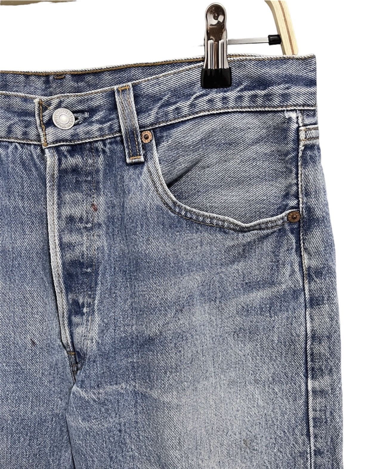 Levi's VINTAGE 90s LEVIS 501 NON SELVEDGE 34x33 STAMP 524 Size US 31 - 2 Thumbnail