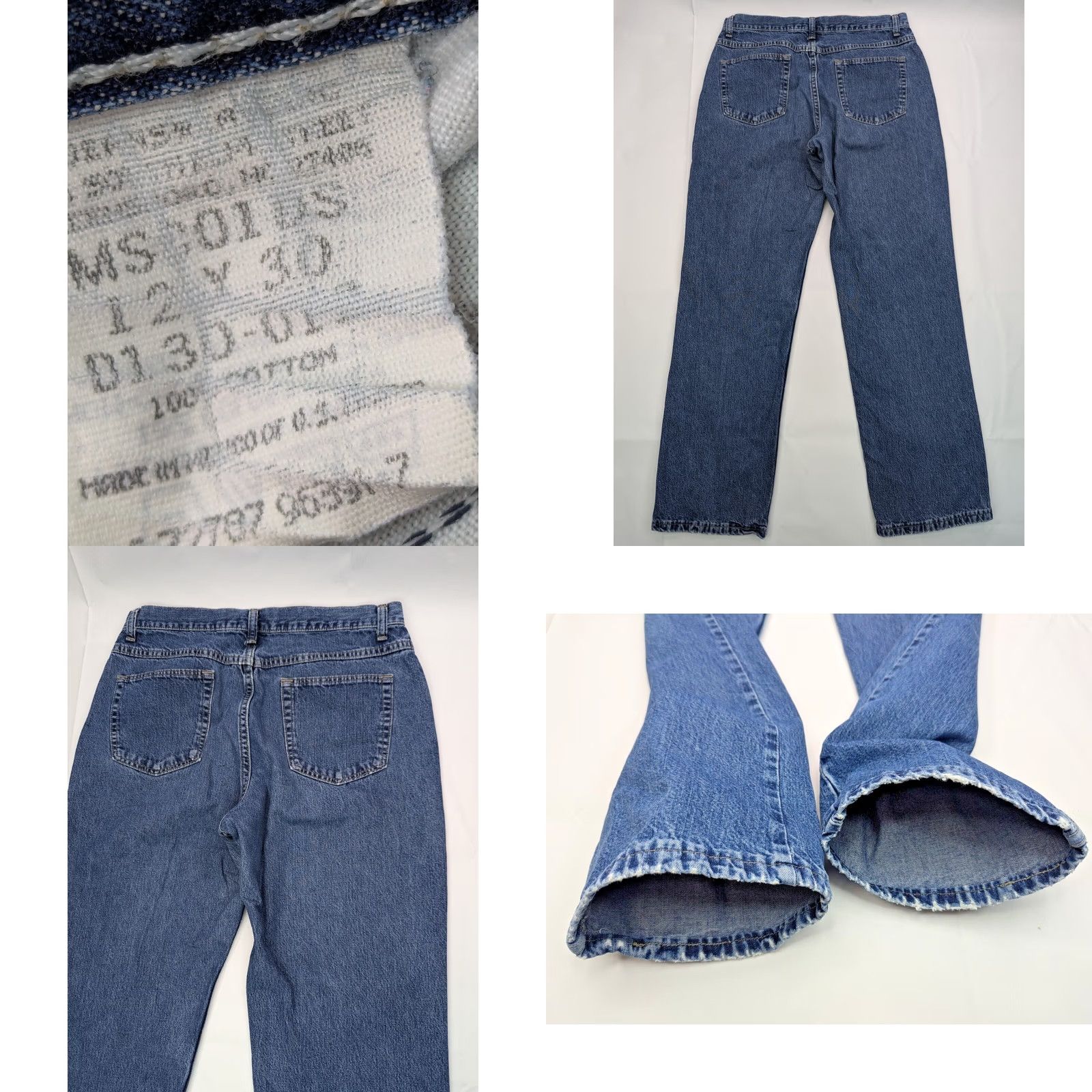 Wrangler Wrangler VTG Classic Straight Leg Cotton Denim Jeans Women 12x30 TRUE 32x29 Size 34" / US 12 / IT 48 - 8 Thumbnail