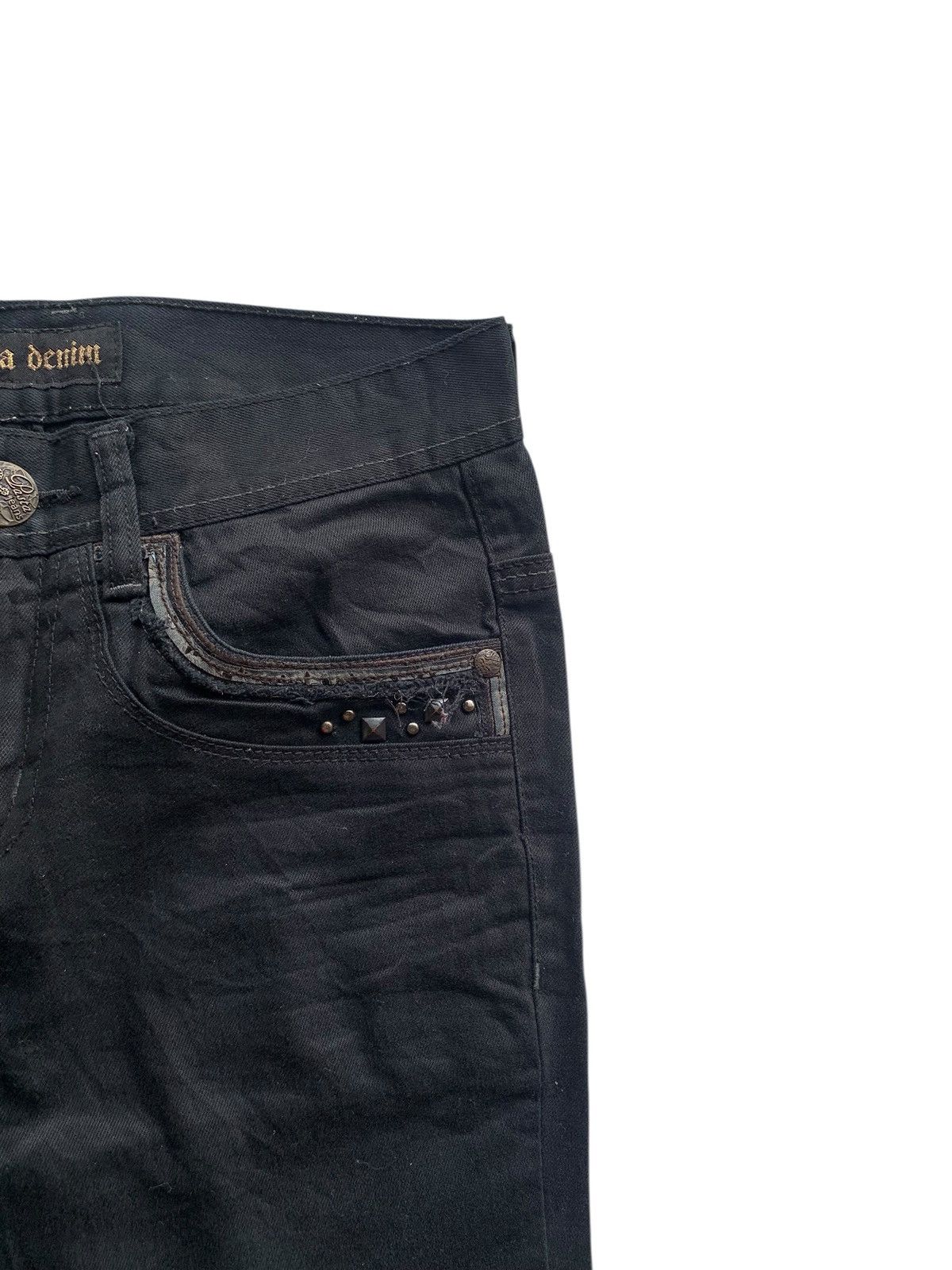 Tornado Mart PUNK PASTA DENIM STUDDED JAPANESE STYLE PANTS Size US 29 - 10 Thumbnail