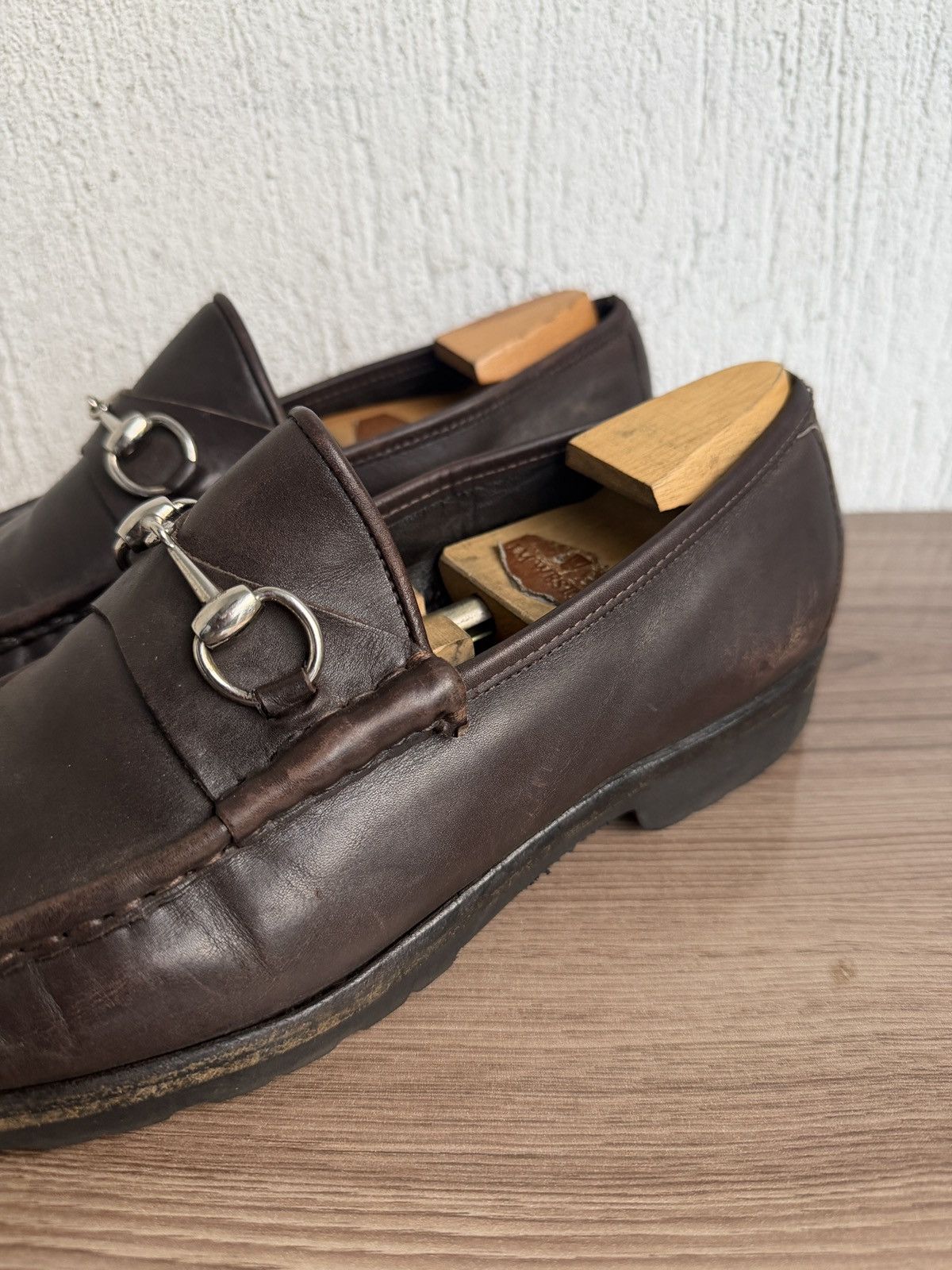 Gucci Horsebit rubber sole loafers Size US 10.5 / EU 43-44 - 5 Thumbnail