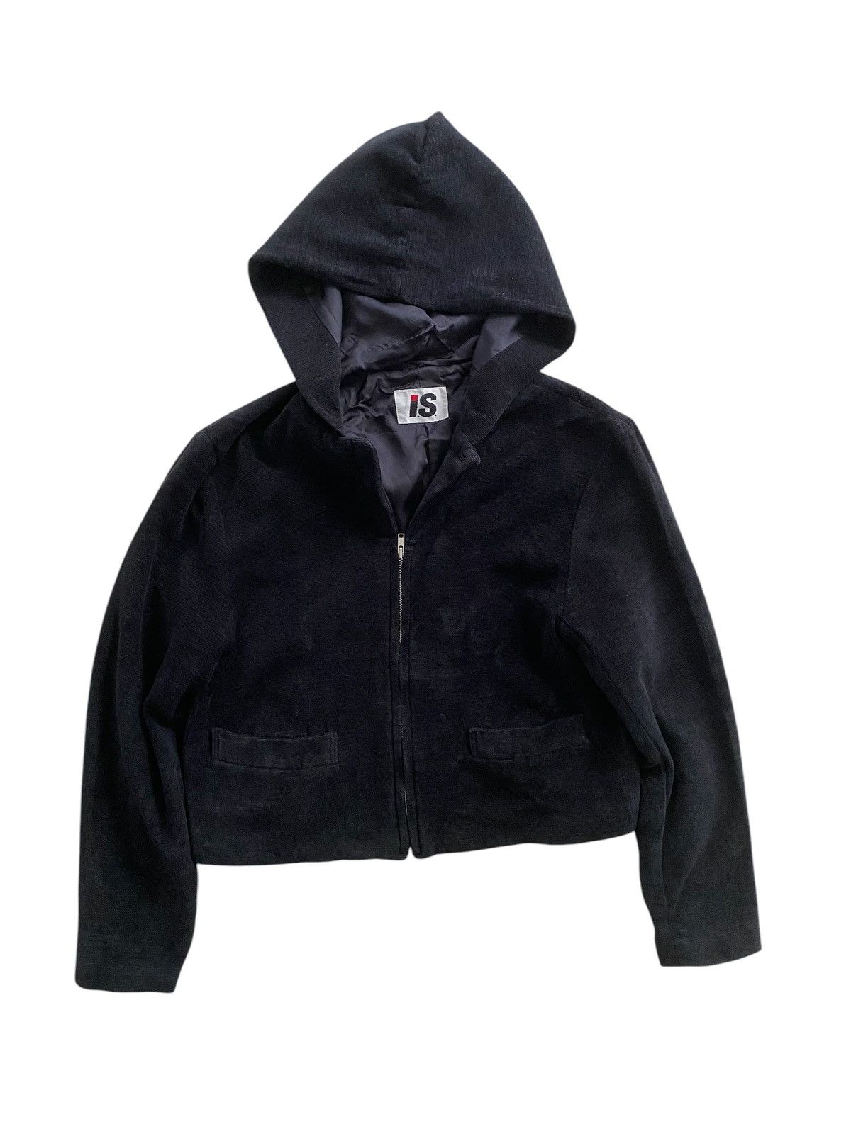 Issey Miyake × Vintage Vintage Issey Miyake crooped Hoodie zipper punk designer Size US M / EU 48-50 / 2 - 4 Thumbnail