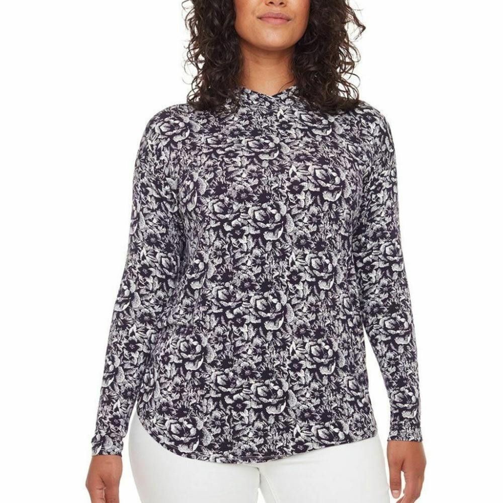 Designer S.C. & CO l NWOT Floral Tee Hoodie Small Size S / US 4 / IT 40 - 1 Thumbnail