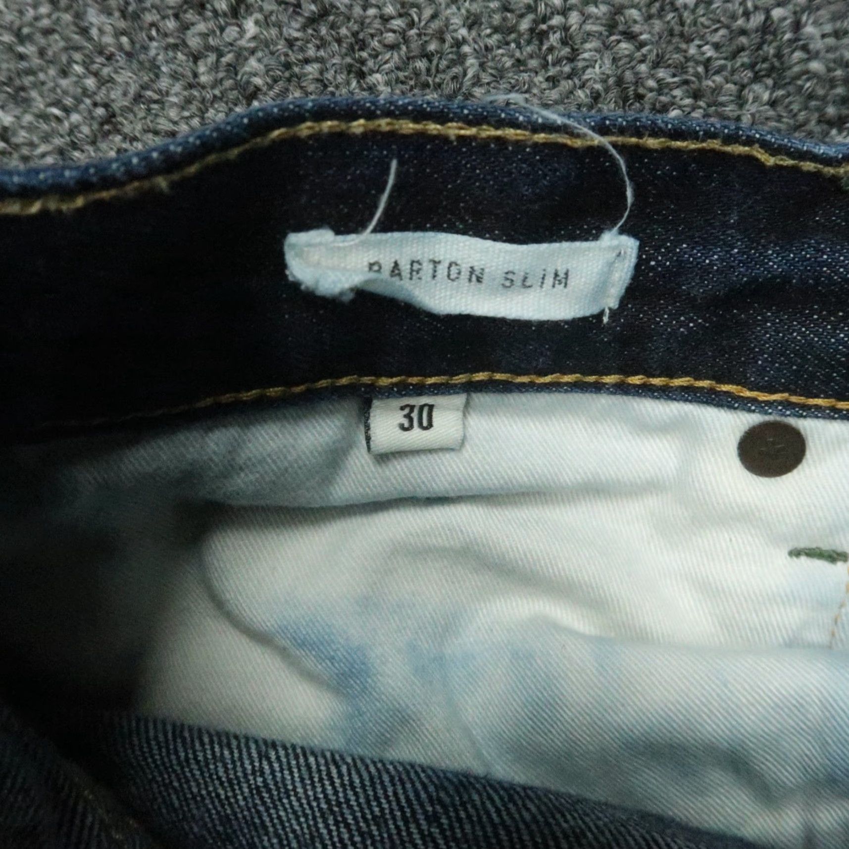 Imogene + Willie Imogene And Willie Barton Jeans Slim Straight 5-Pocket Denim Mens 29x29 Blue XS? Size US 29 - 6 Thumbnail