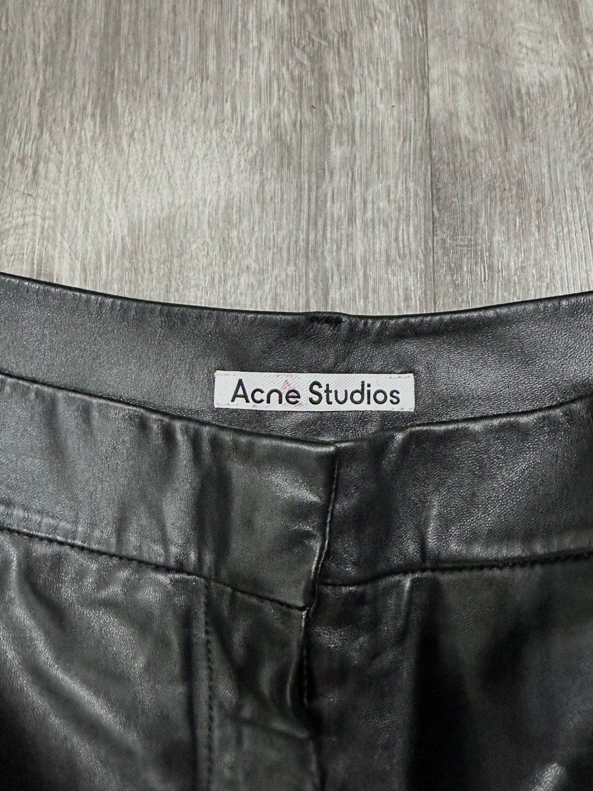 Acne Studios Acne Studios Lamb Leather Shorts Size US 31 - 7 Thumbnail