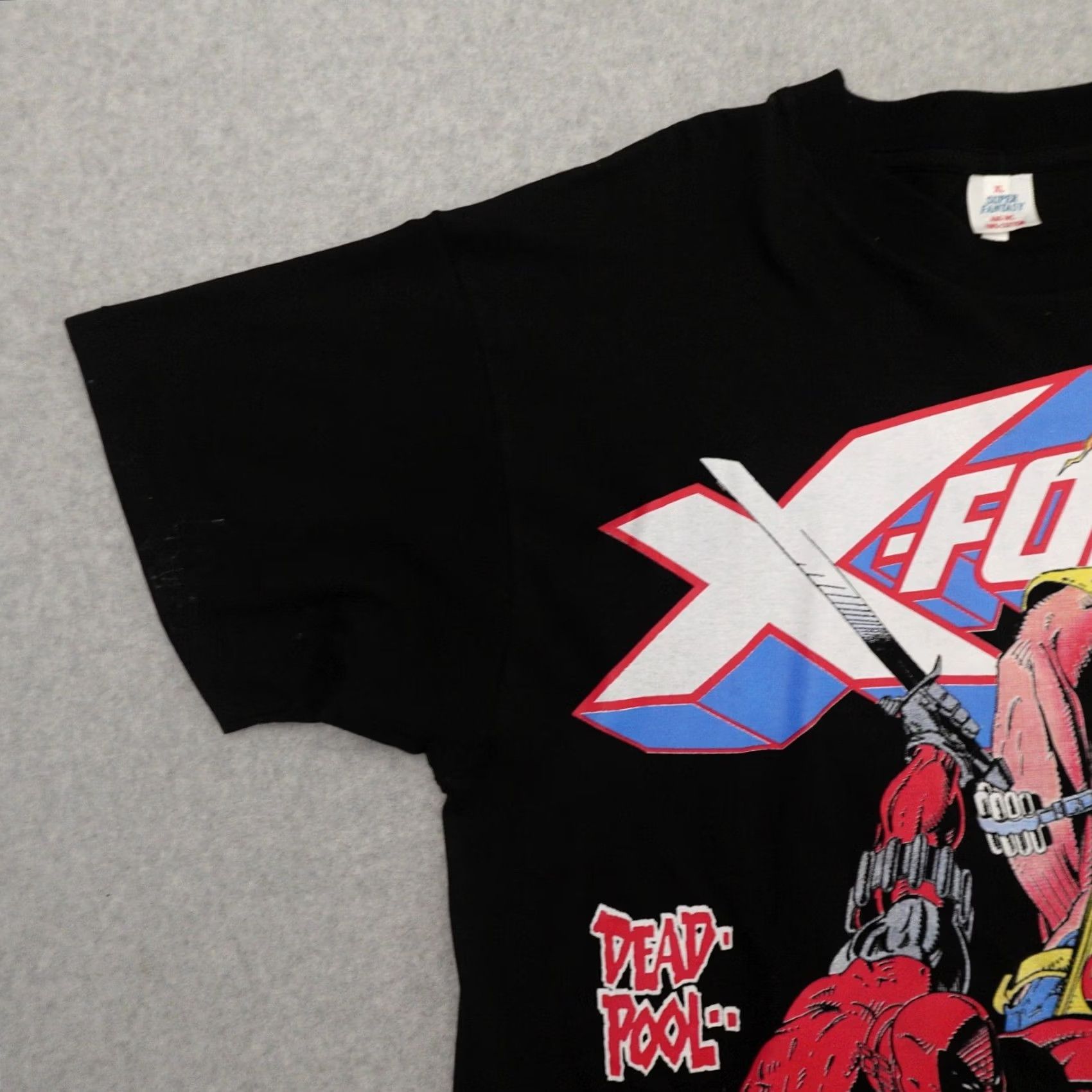 Doublet Super Fantasy T-Shirt Mens XL Black Deadpool Jungle Double Sided Print COMIS 23x30 Vintage? Size US XL / EU 56 / 4 - 7 Thumbnail