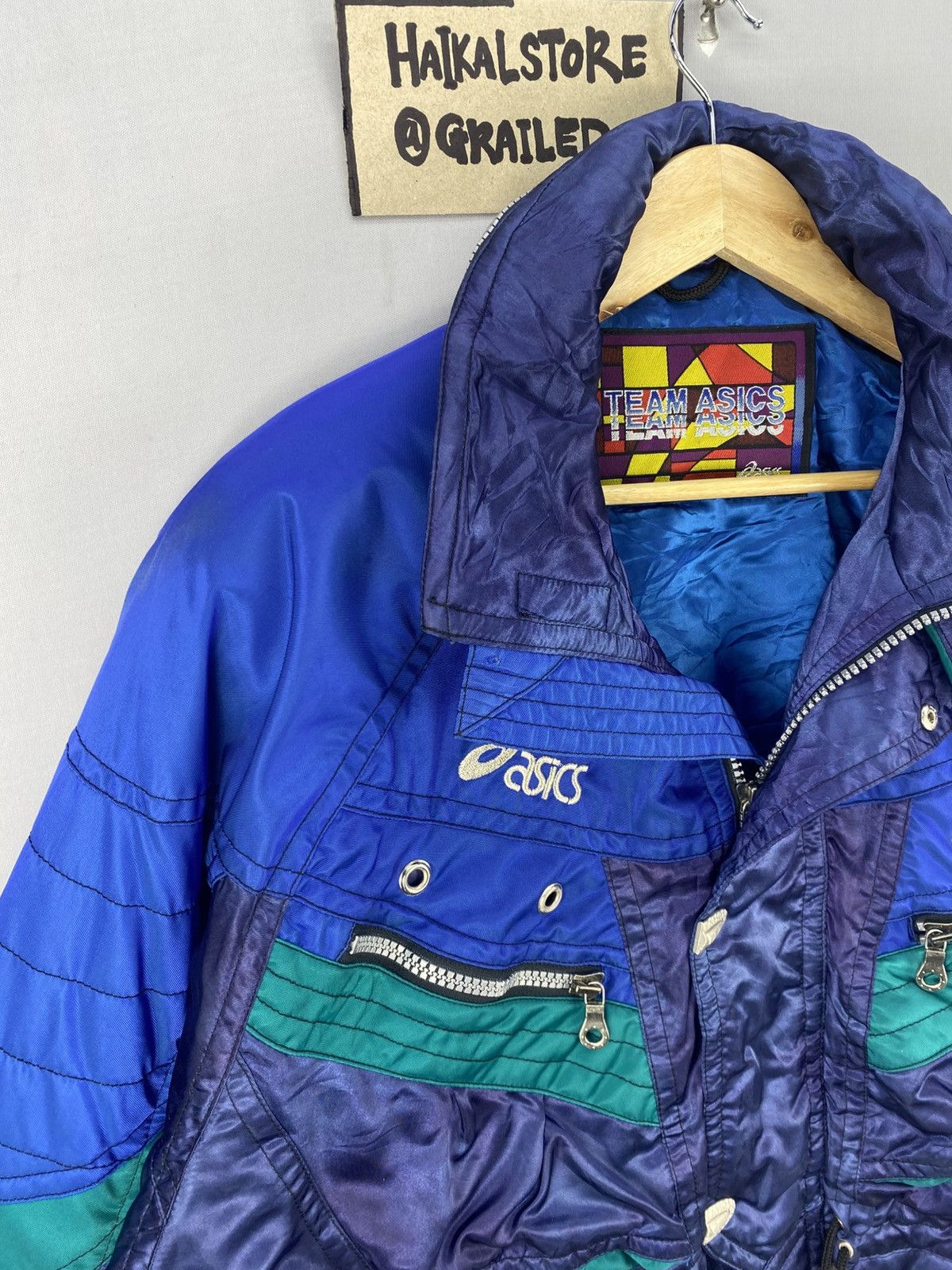 Asics Vintage Asics Multicolour Ski Jacket Size US L / EU 52-54 / 3 - 2 Thumbnail