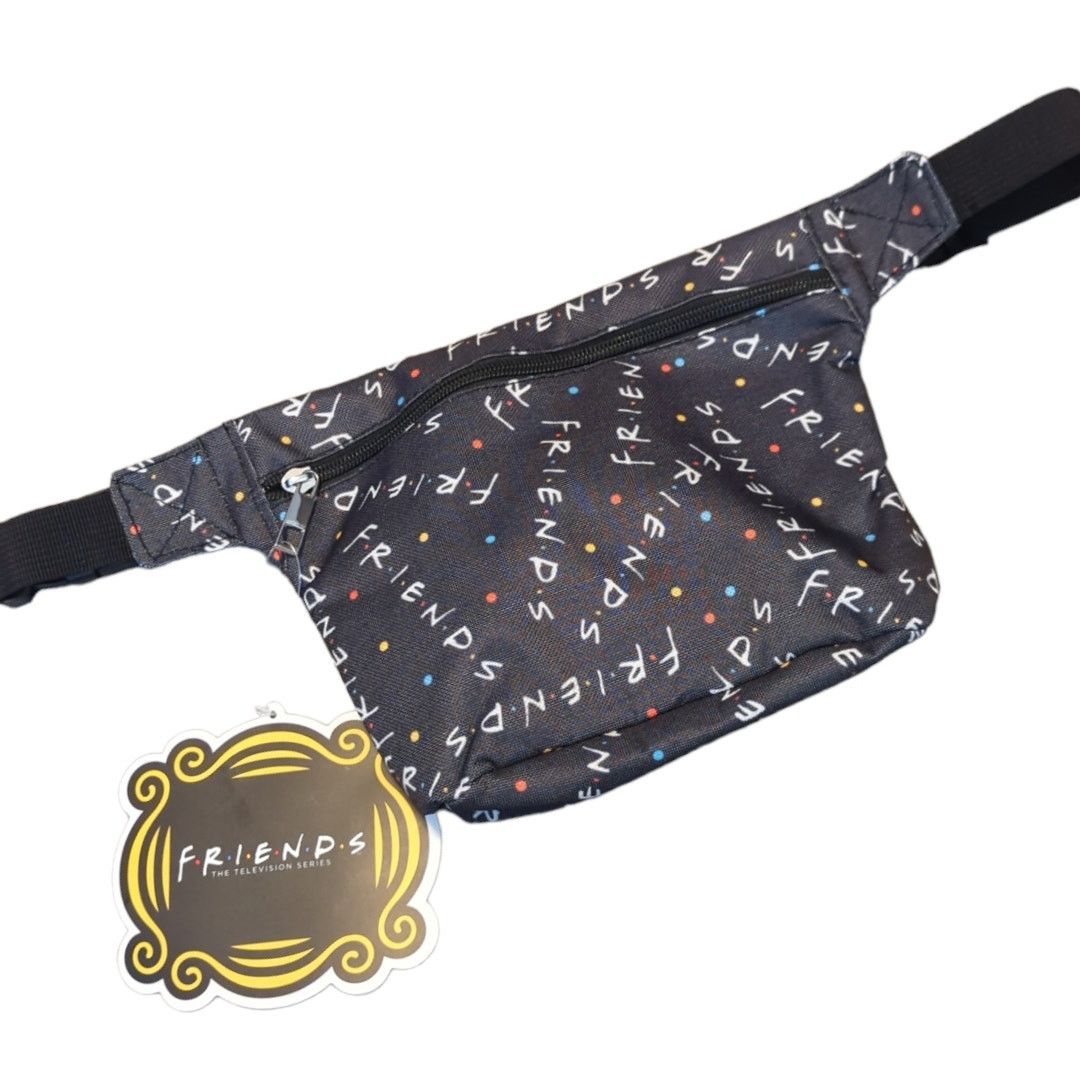 Other FRIENDS Black Logo Adjustable Zipper Fanny Pack Bum Bag NEW Size ONE SIZE - 2 Thumbnail