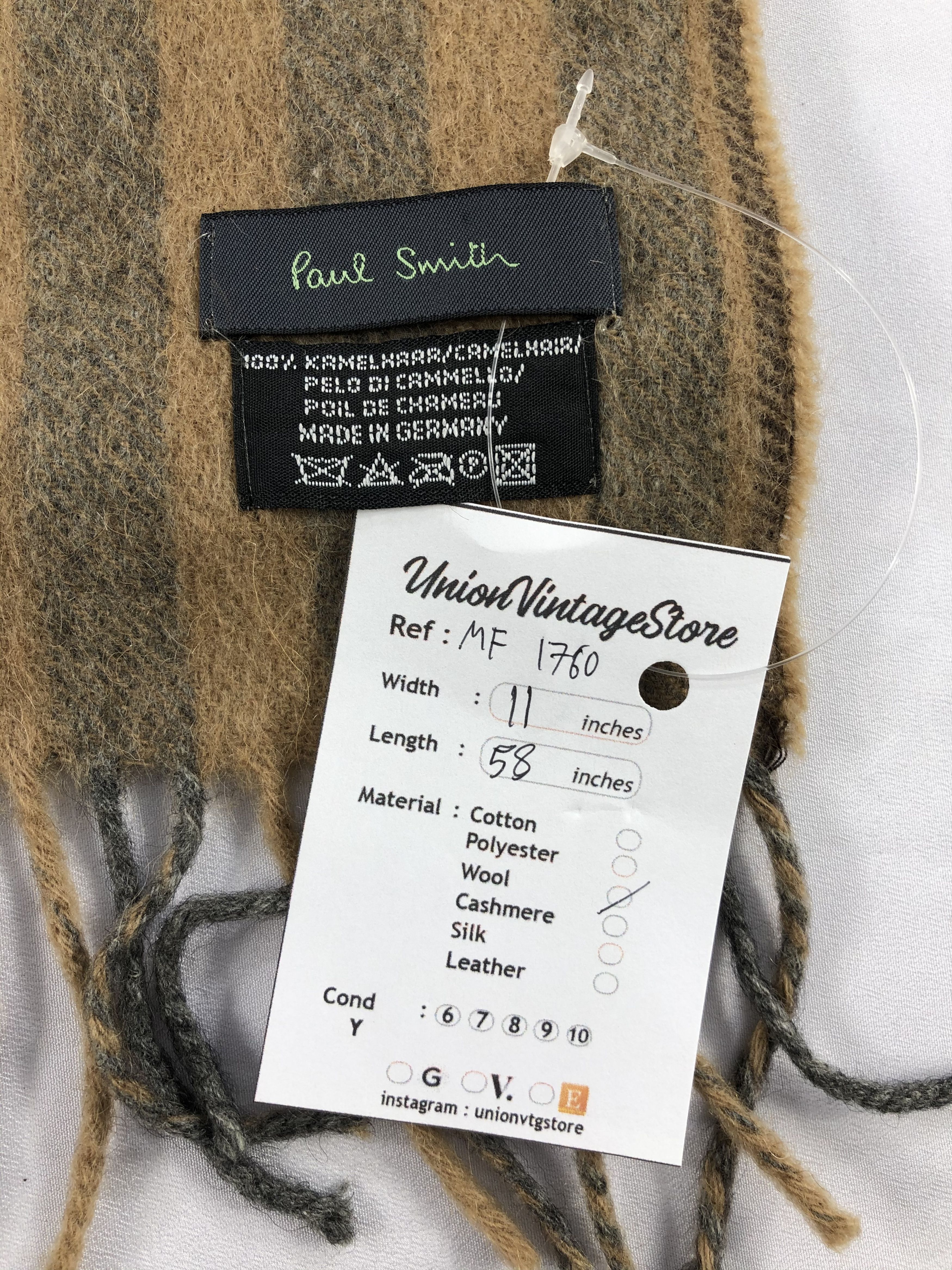 Paul Smith Vintage Paul Smith Scarf/Muffler/Neckwear MF1760 Size ONE SIZE - 7 Thumbnail