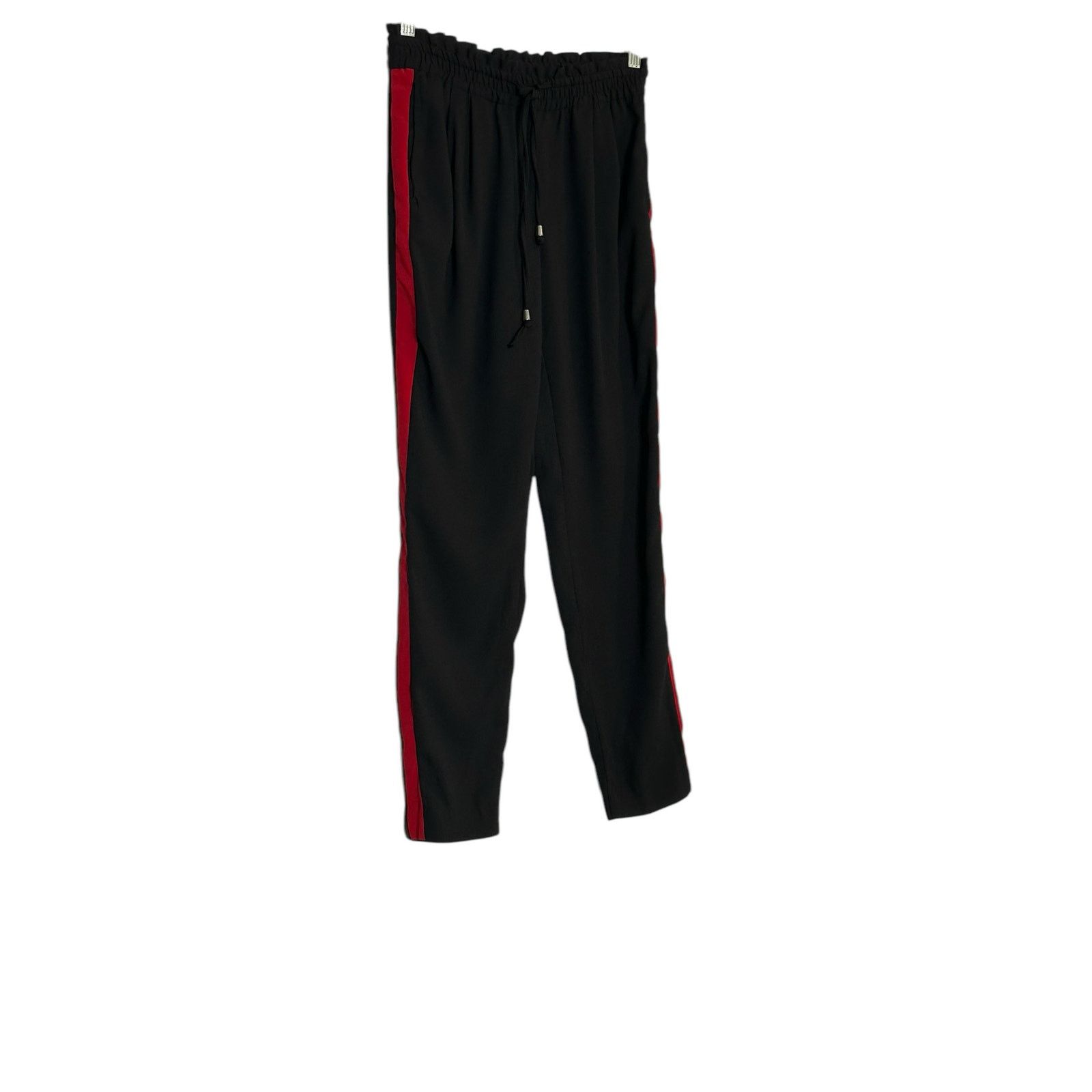 Zara Zara black chiffon red stripes pull on jogger pants size XS Size 30" / US 8 / IT 44 - 11 Thumbnail