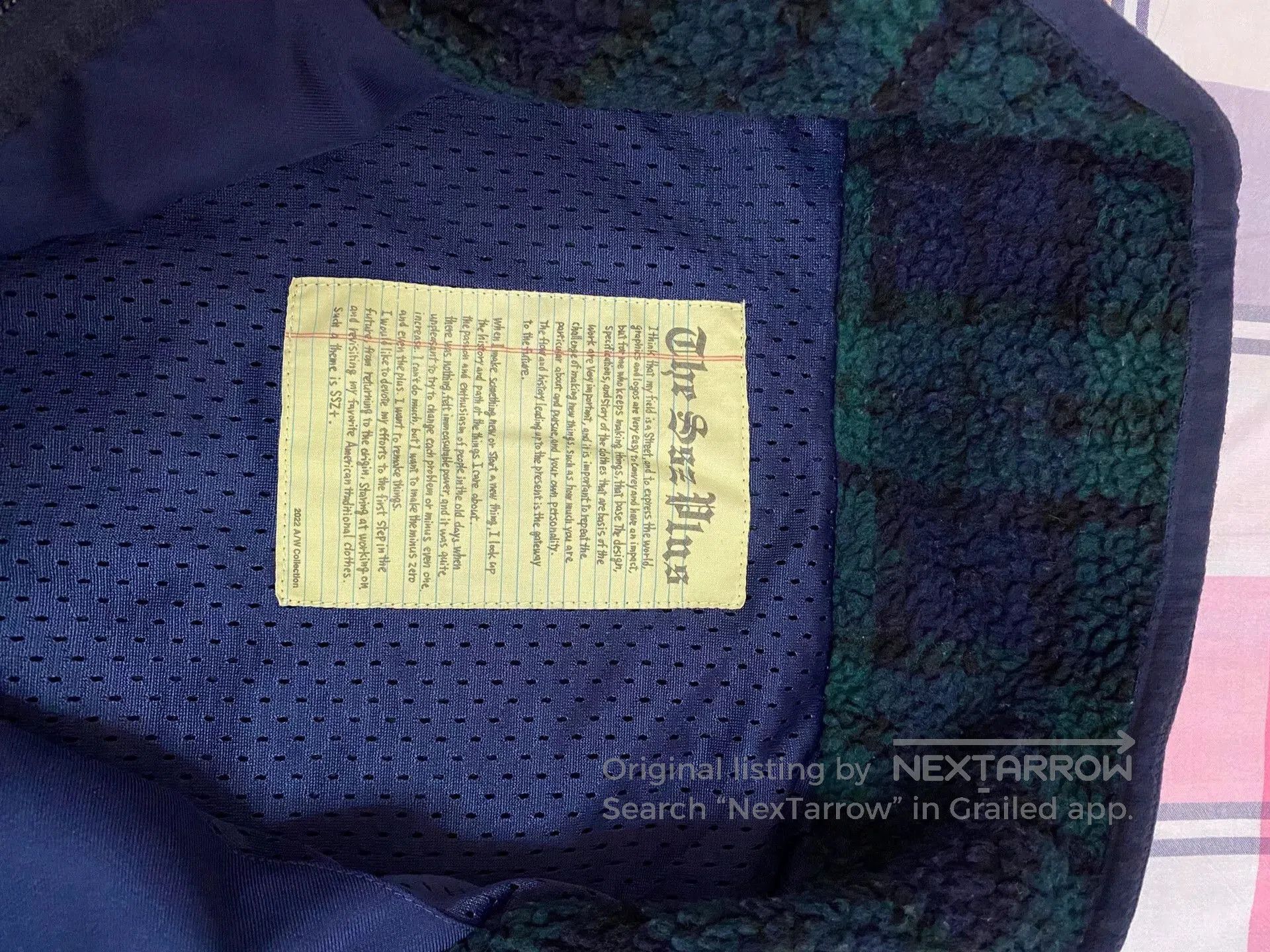Beams Japan plaid fleece jacket with zip front. Size US M / EU 48-50 / 2 - 3 Thumbnail