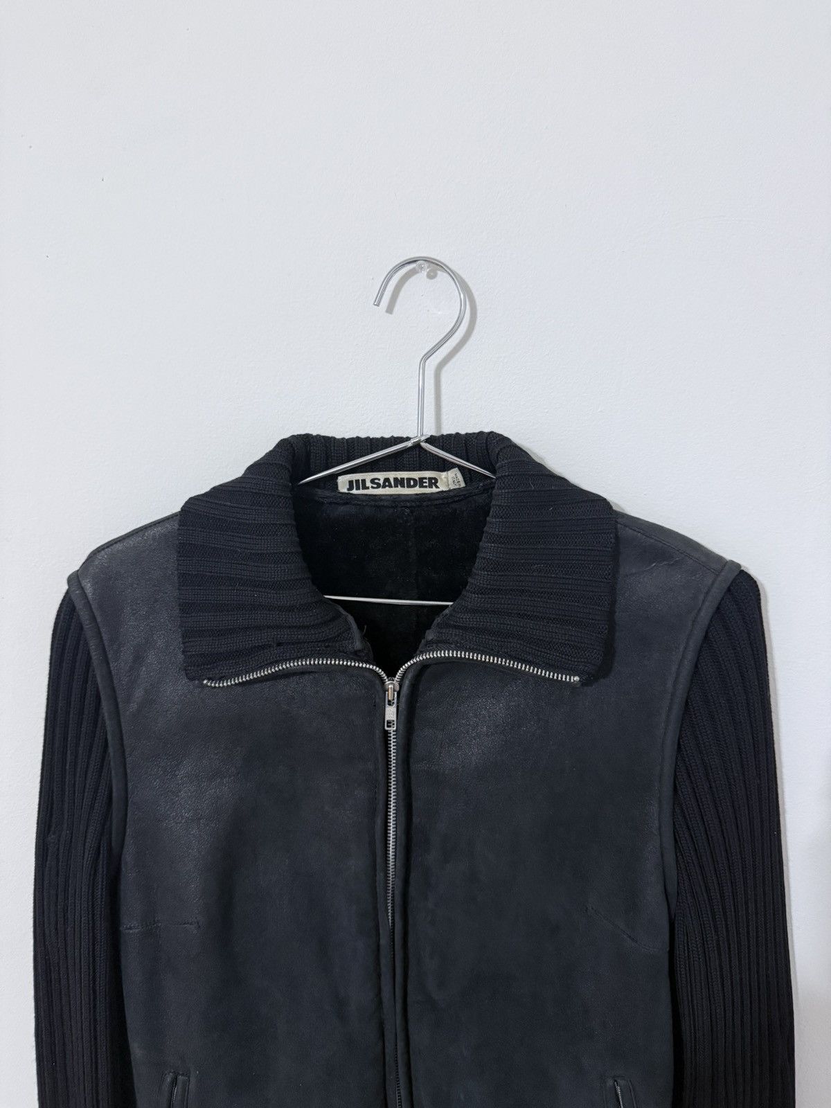 Jil Sander Jil Sander Shearling Zip-Up Knit Sweater Size L / US 10 / IT 46 - 2 Thumbnail