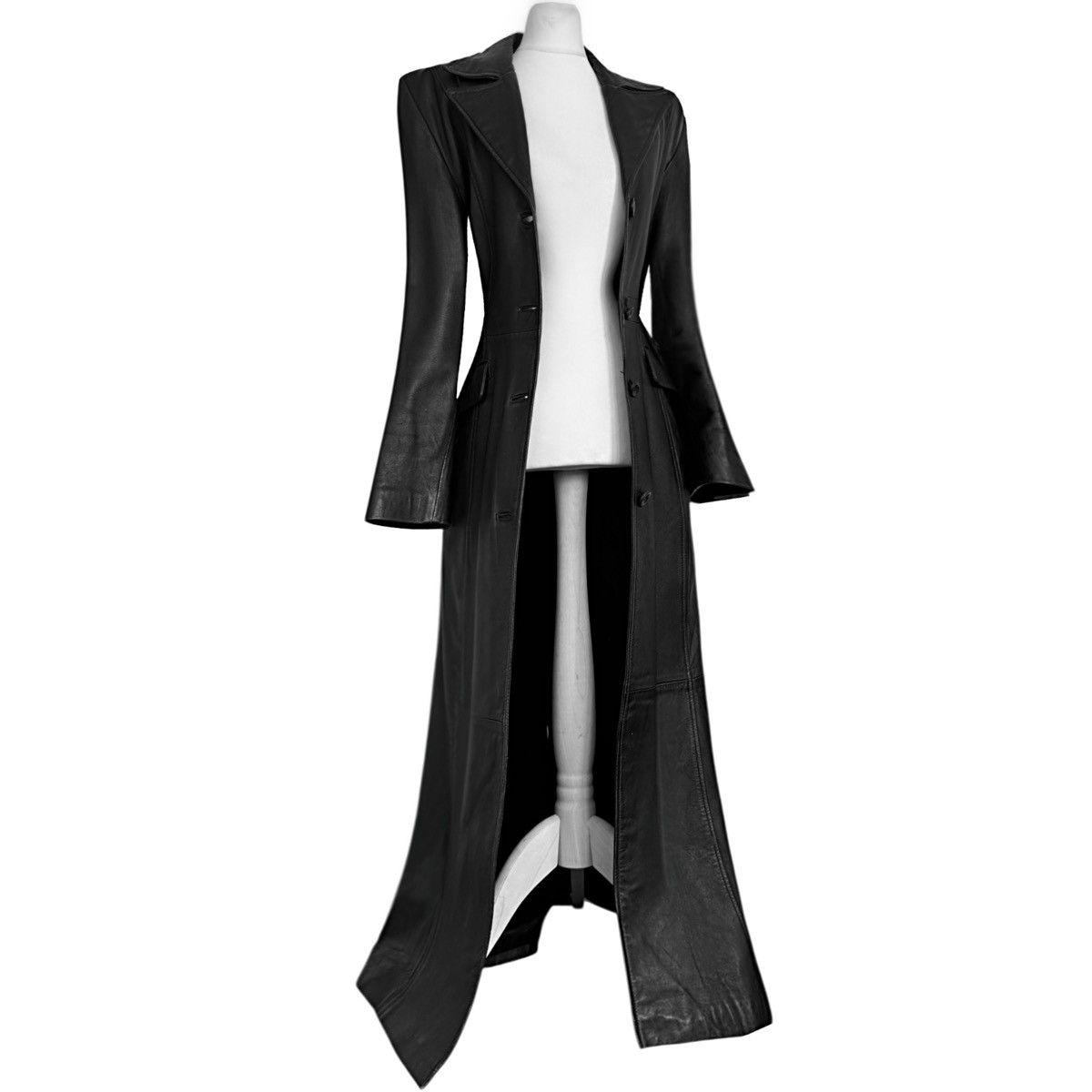 Vintage Iconic super long matrix leather coat Size M / US 6-8 / IT 42-44 - 1 Thumbnail