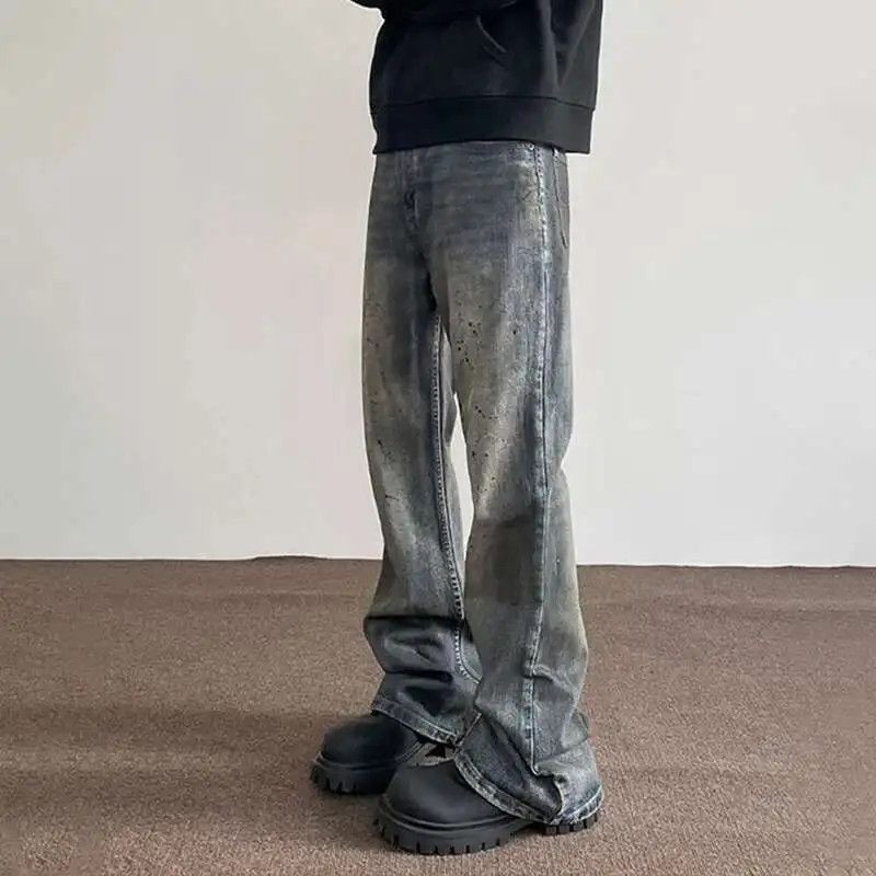 Japanese Brand × Jean High Street Washed Splash Ink Denim Size US 27 - 4 Thumbnail