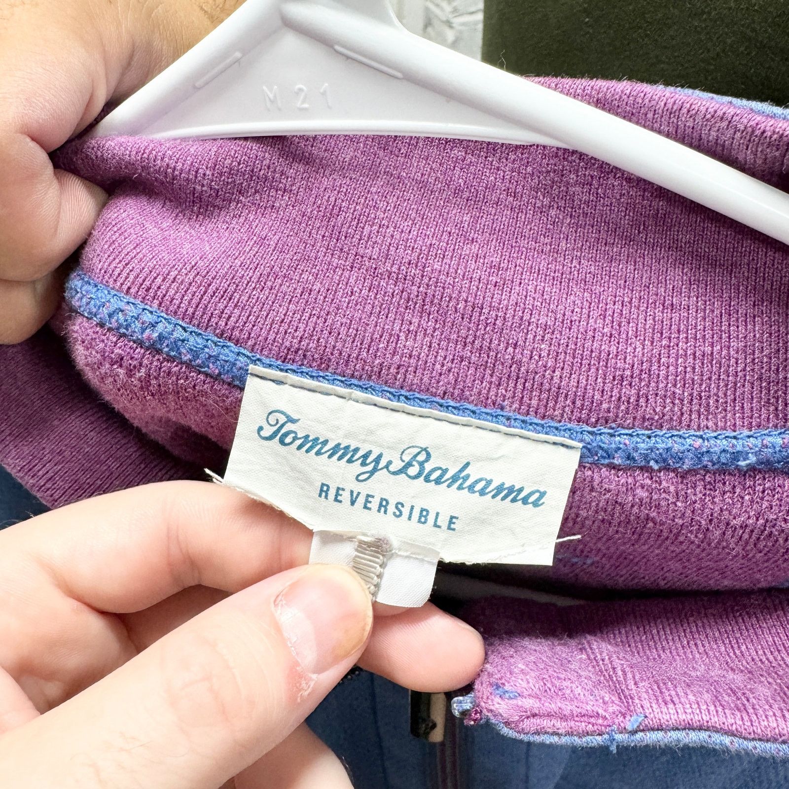 Tommy Bahama Tommy Bahama Reversible 1/4 Zip Sweater, Flip Side, Size 2X Size US XXL / EU 58 / 5 - 6 Thumbnail