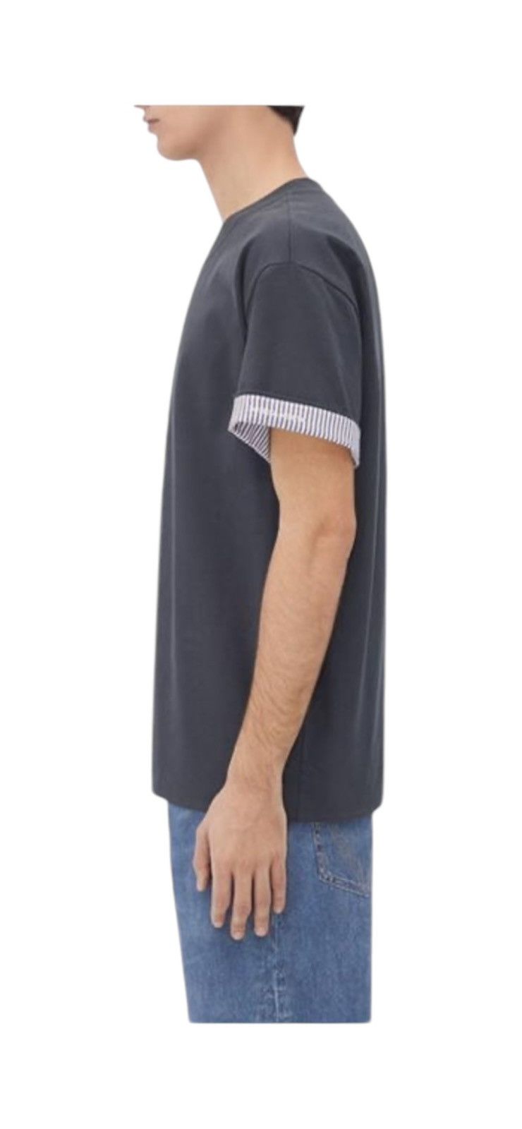 Bottega Veneta BOTTEGA VENETA DOUBLE-LAYER STRIPED COTTON T-SHIRT Size US S / EU 44-46 / 1 - 2 Thumbnail