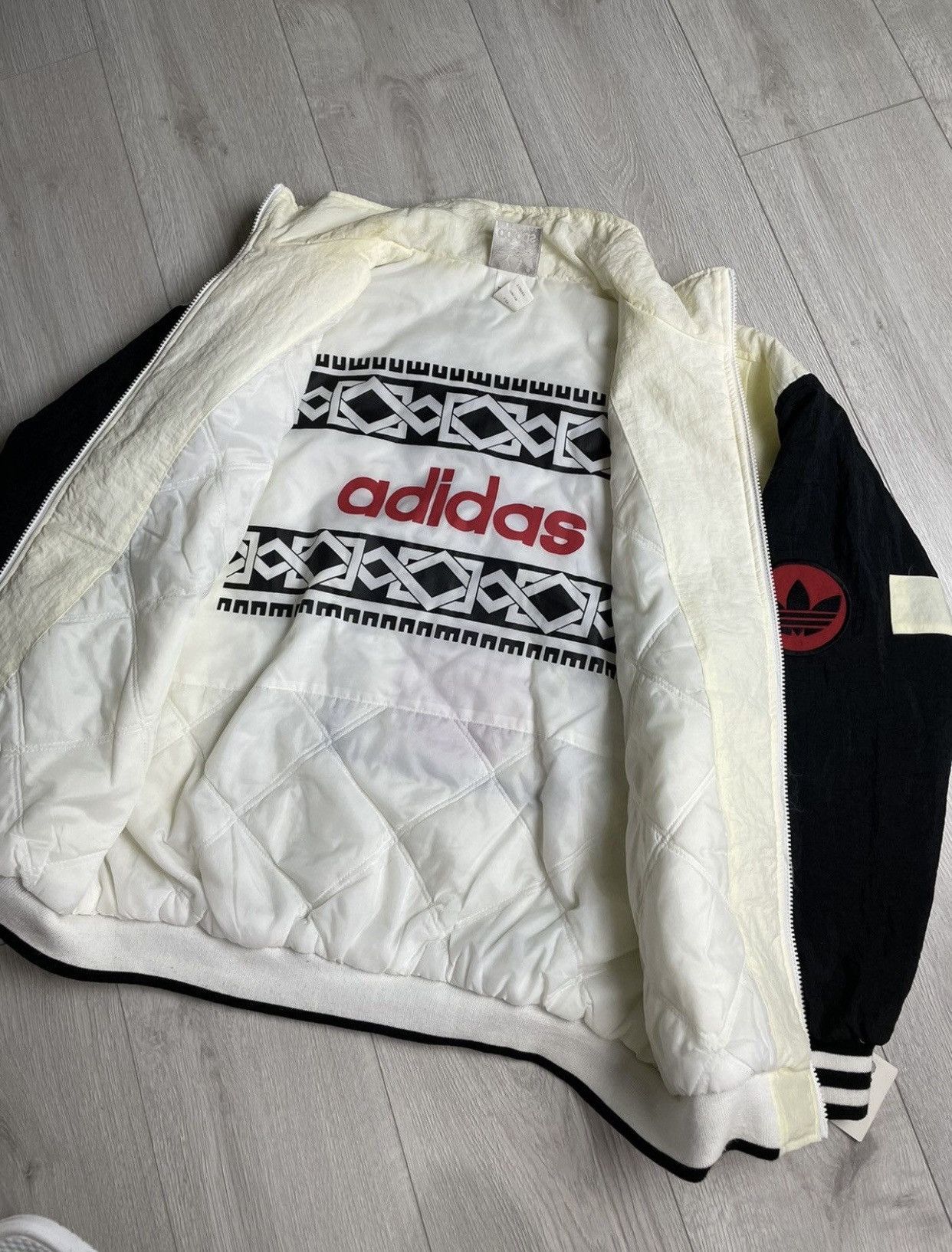 Adidas × Vintage 🔥Rare 90s Adidas Japan Vintage Jacket Bomber Nylon Size US L / EU 52-54 / 3 - 7 Thumbnail