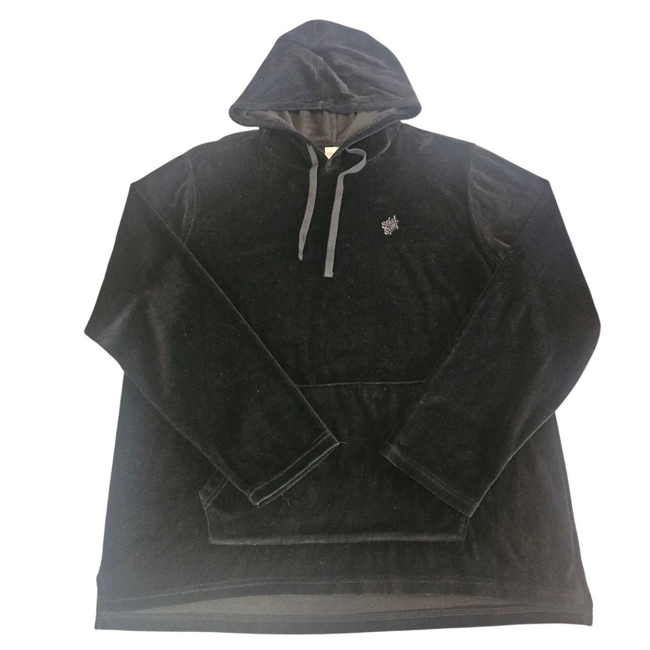 Other Stay Surf Black Velour Hooded Sweatshirt Hoddie XL 3978 Size US XL / EU 56 / 4 - 1 Thumbnail