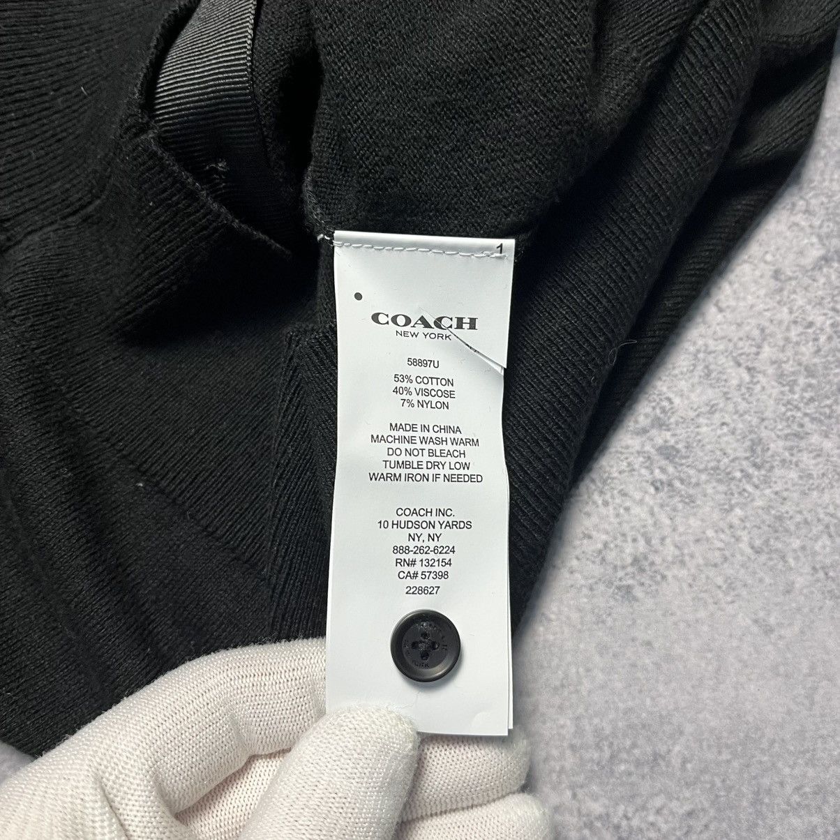 Coach Coach Black Cardigan Sweater Luxury Designer Size XXS / US 00 / IT 34 - 6 Thumbnail