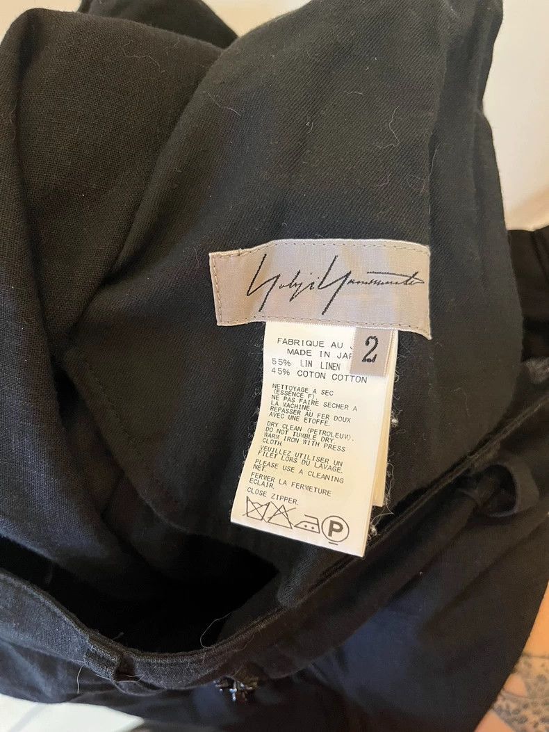Yohji Yamamoto Yohji Yamamoto Yohji Yamamoto Summer Linen Pants with Zipp Size US 27 - 8 Thumbnail