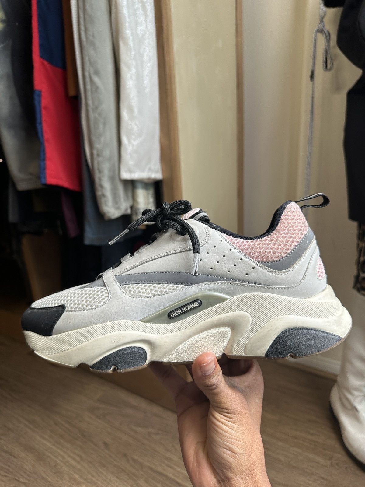 Dior B22 Sneakers Pink and White Size US 10 / EU 43 - 1 Thumbnail