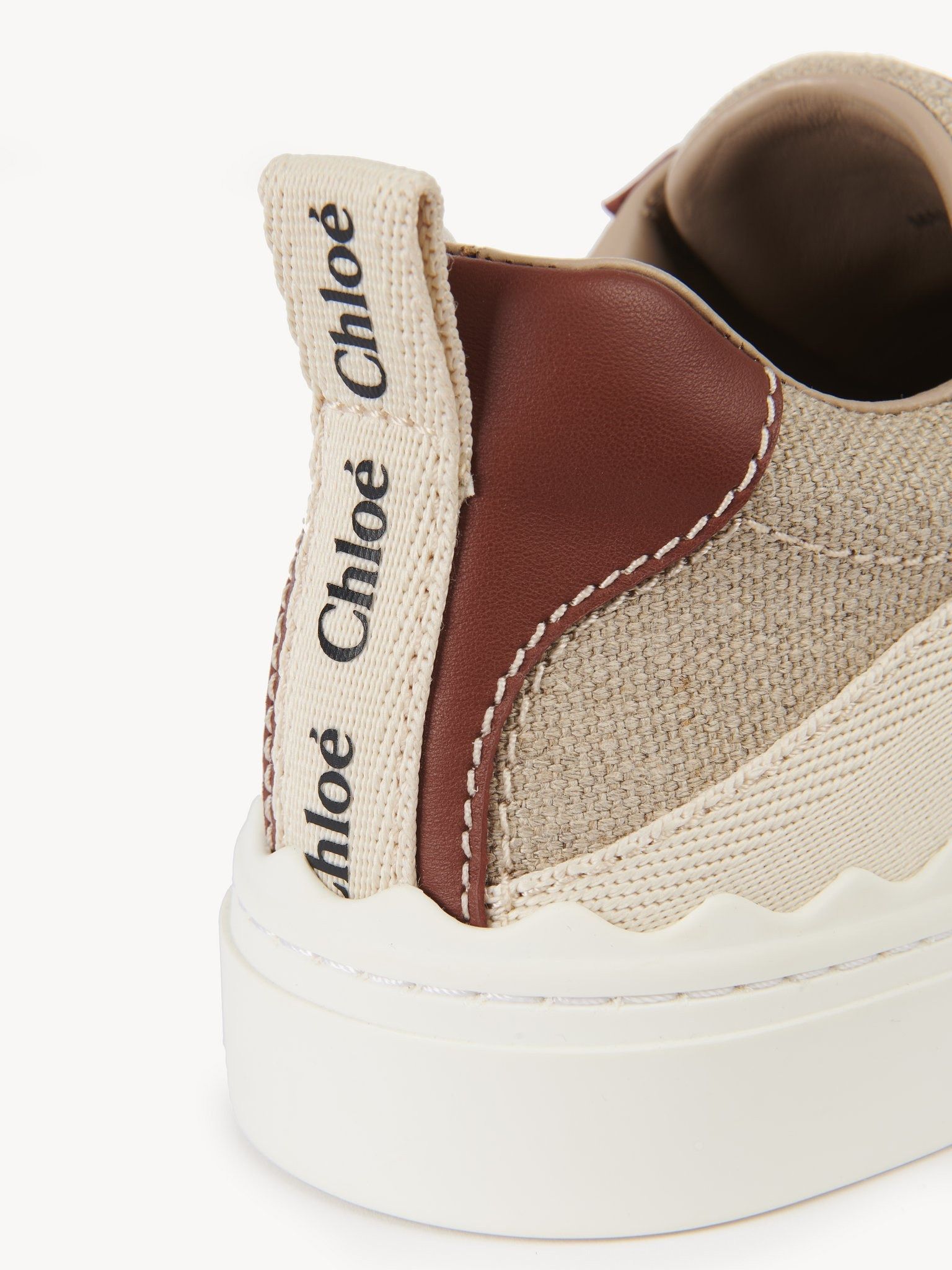 Chloe o1loc1c0325 CHC22 Low-Top Sneakers in White/Brown Size US 9 / IT 39 - 3 Thumbnail