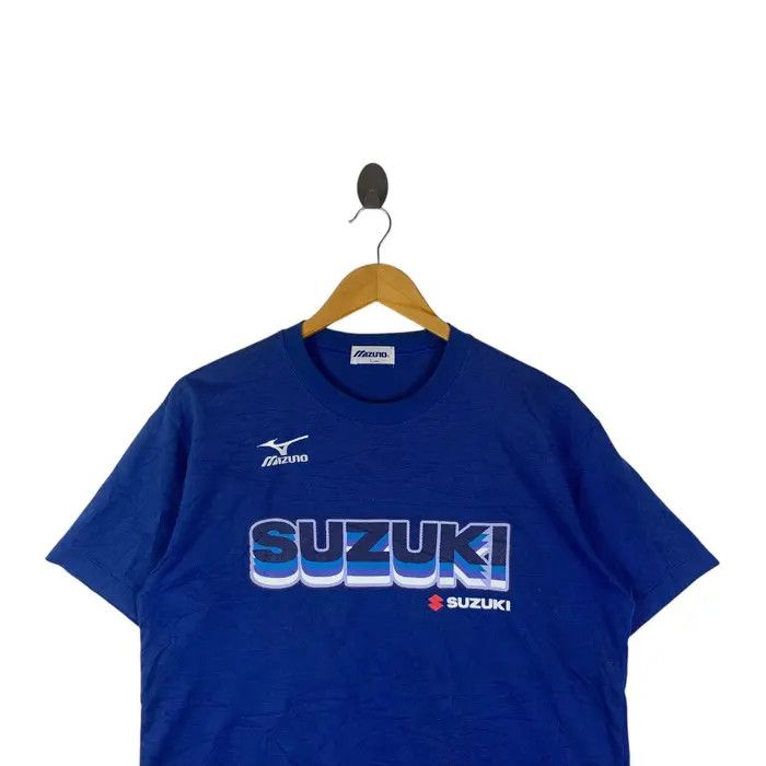 Mizuno Vintage SUZUKI x MIZUNO RACING Team Jersey Tee Shirt Size US L / EU 52-54 / 3 - 3 Thumbnail