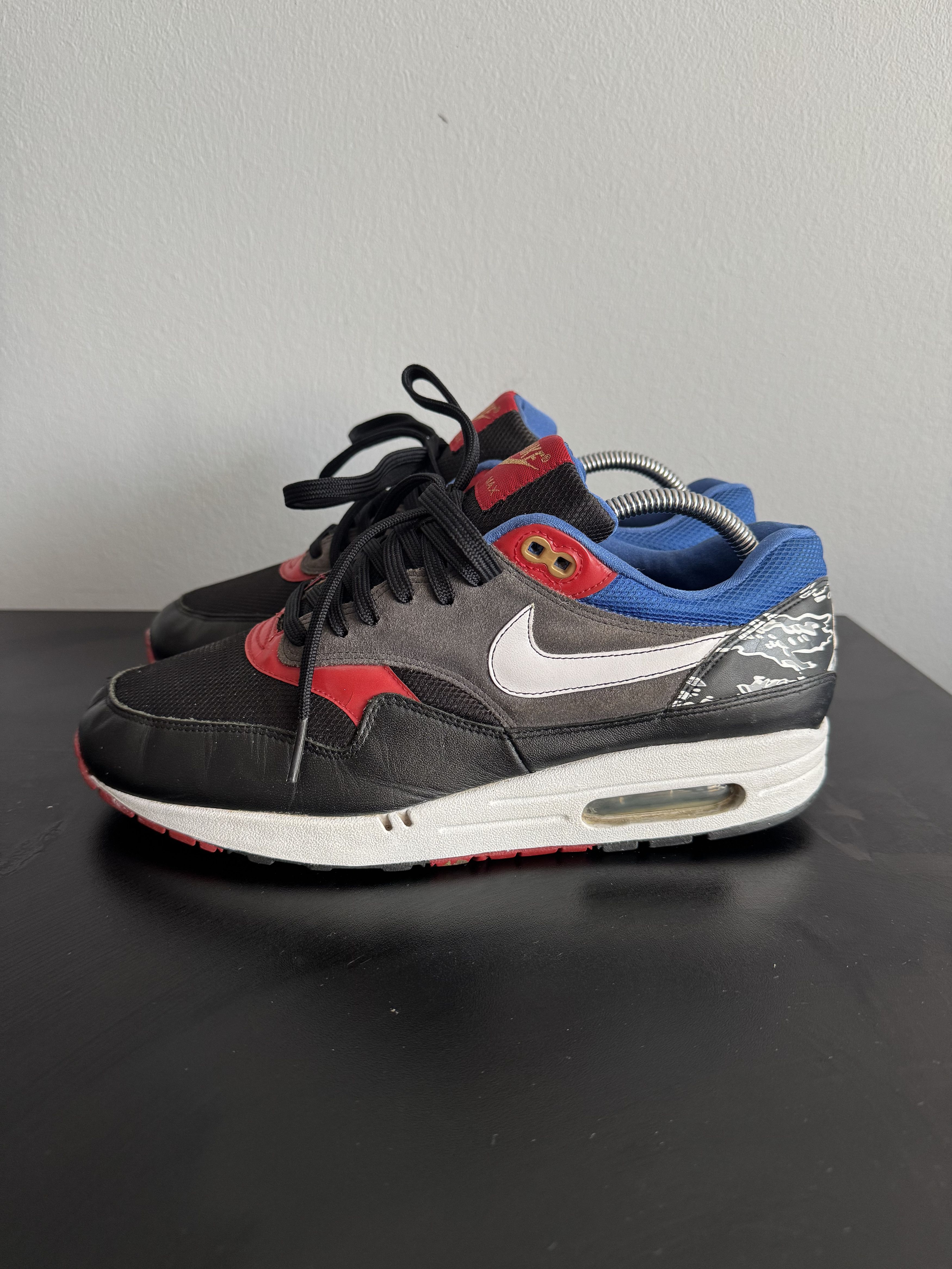Nike 2007 Nike Air Max 1 Friendly Football Pack Black atmos patta Size US 9 / EU 42 - 1 Thumbnail