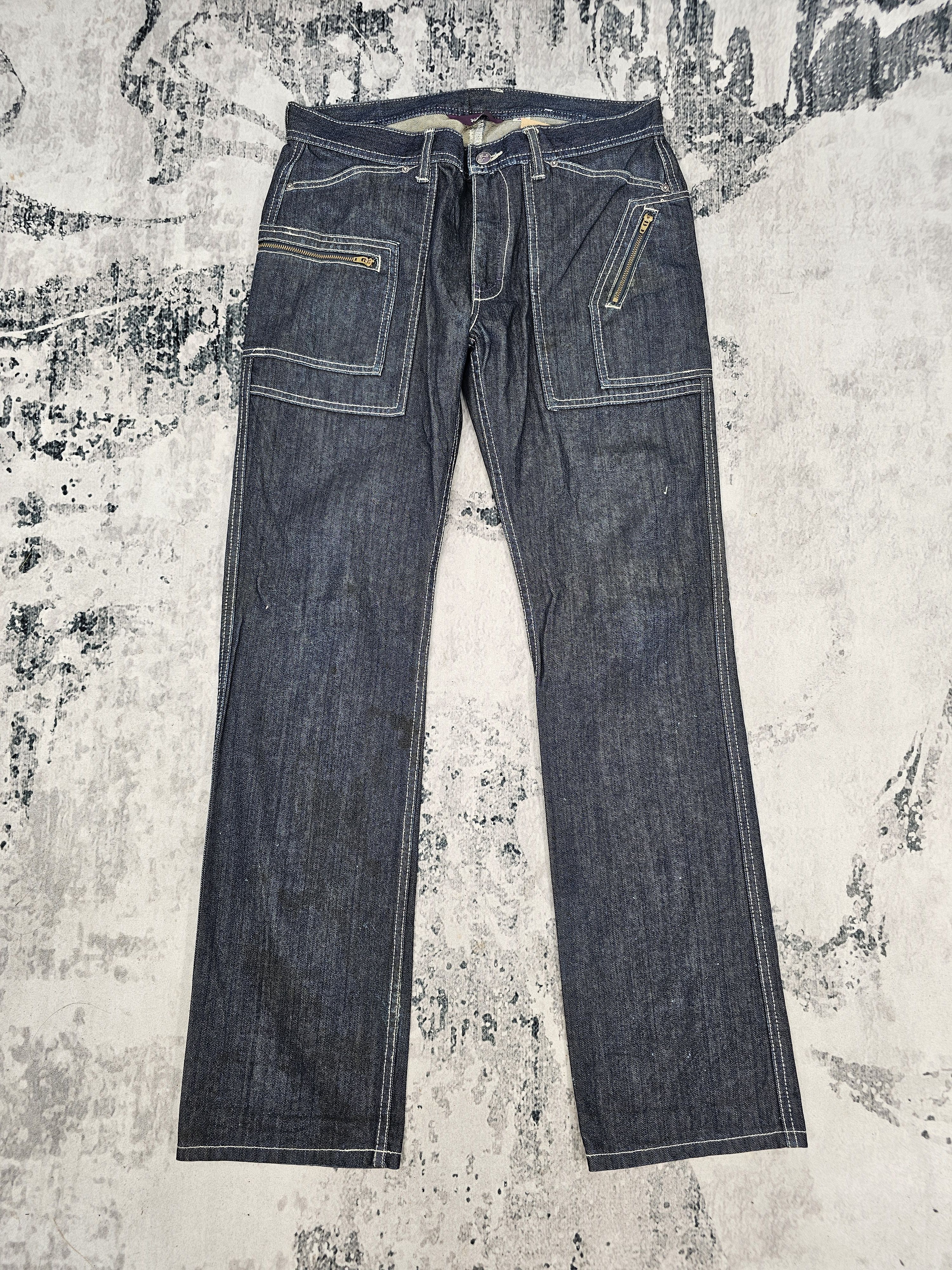 Japanese Brand KELEN Workwear Crazy Pockets Design Jeans JB0259 Size 34x33 Size US 34 / EU 50 - 1 Thumbnail
