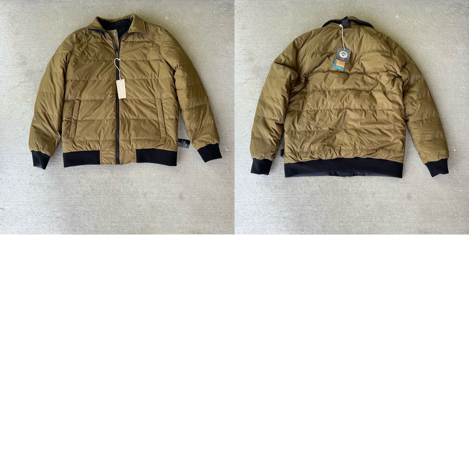 Prana Prana Men's Down Jacket Reversible Blue Olive L Puffer Jacket NWT Size US L / EU 52-54 / 3 - 8 Thumbnail