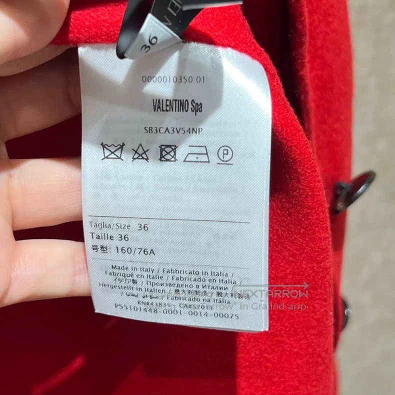 Valentino Valentino Red wool coat Size XS / US 0-2 / IT 36-38 - 4 Thumbnail