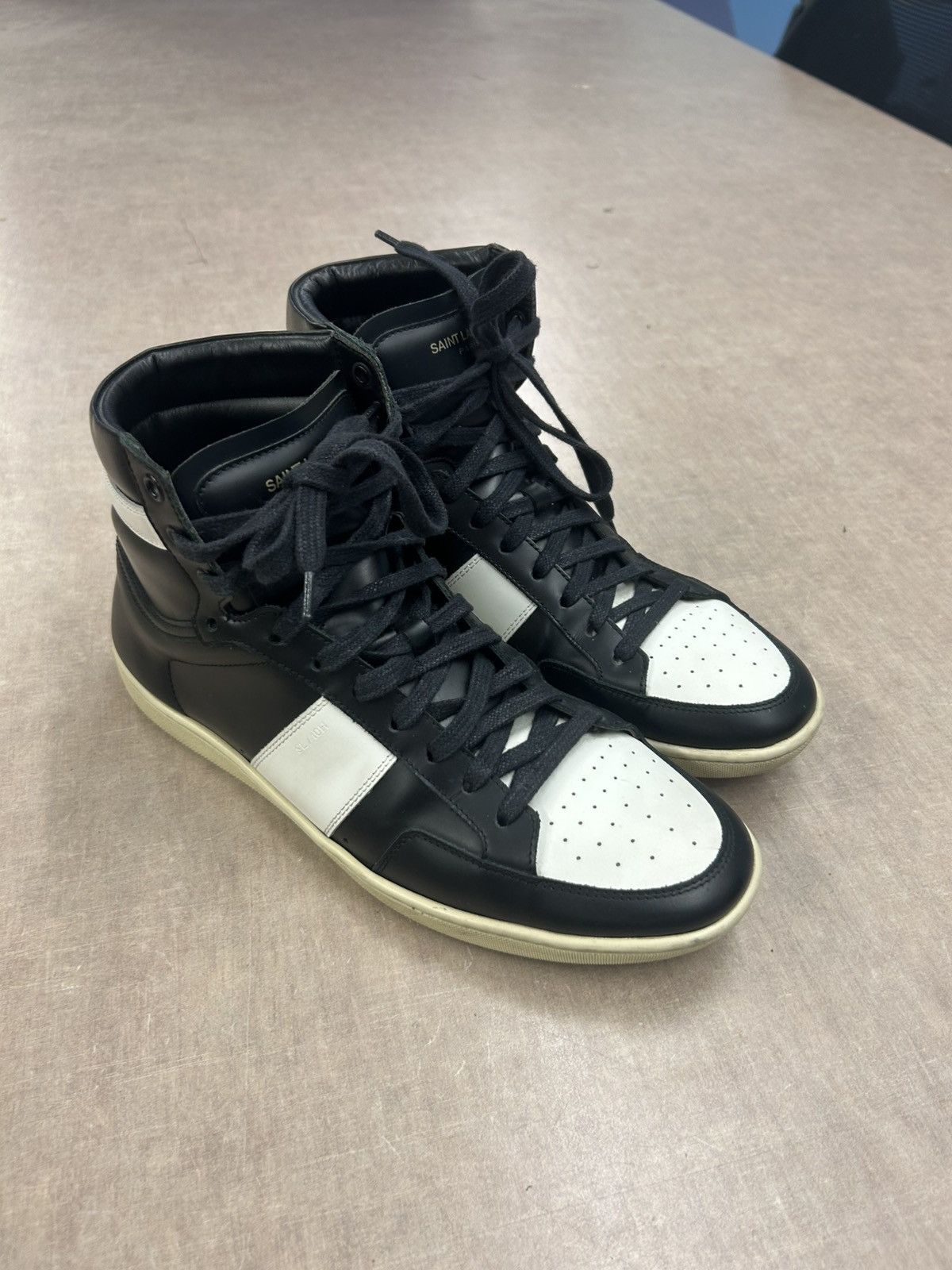 Saint Laurent Paris Saint Laurent SL10H Court Classic black white High Top Size US 9 / EU 42 - 2 Thumbnail