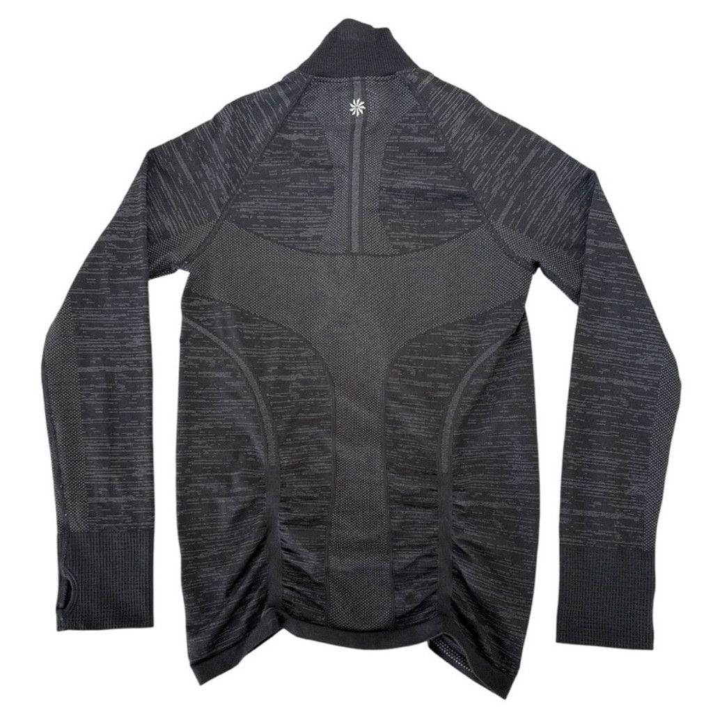 Athleta Athleta Fast Track Quarter Zip | Black Long Sleeve | Sz XS Size XS / US 0-2 / IT 36-38 - 2 Thumbnail