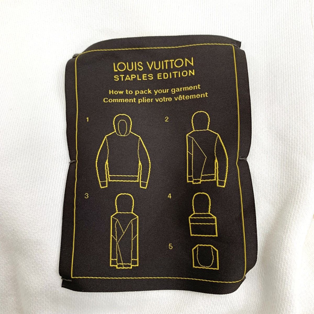 Louis Vuitton Louis Vuitton White Text Printed Hooded Sweatshirt K26WX Size US M / EU 48-50 / 2 - 9 Thumbnail