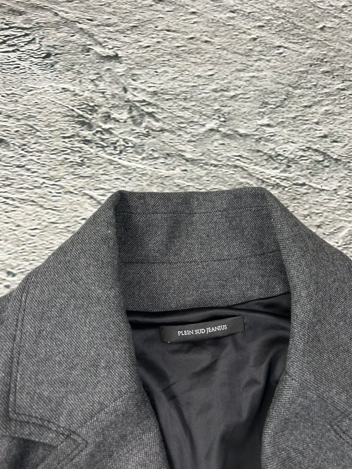 plein sud Plein Sud Jeanius Wool Blazer grey Size M / US 6-8 / IT 42-44 - 2 Thumbnail
