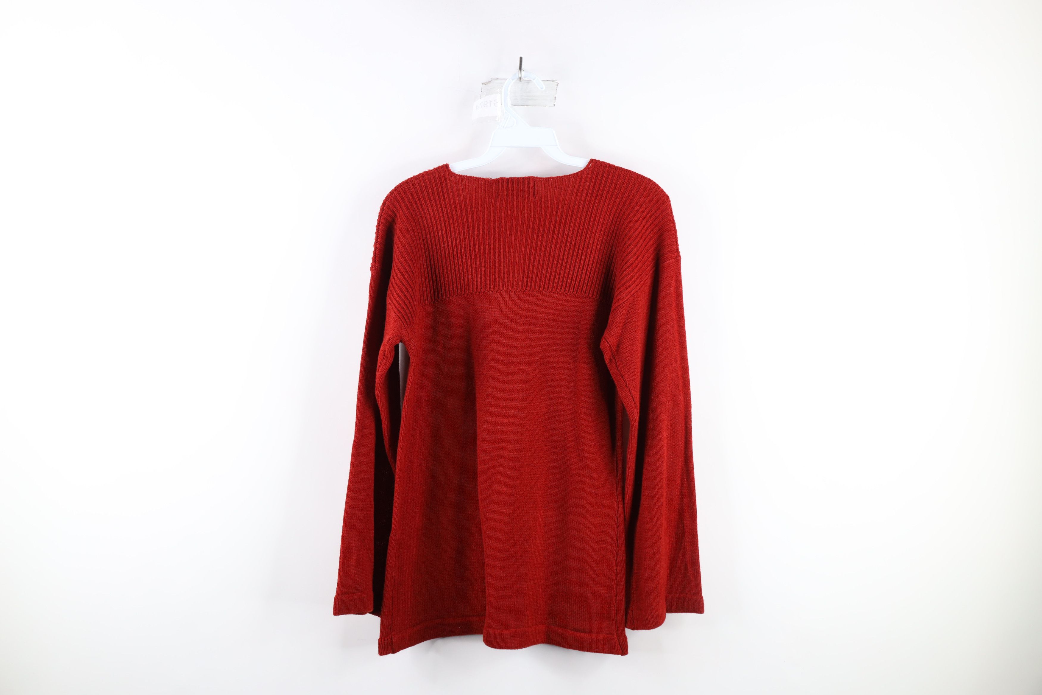 Vintage Vintage 70s Boho Chic Sleeve Ribbed Knit Henley Sweater Size M / US 6-8 / IT 42-44 - 7 Thumbnail